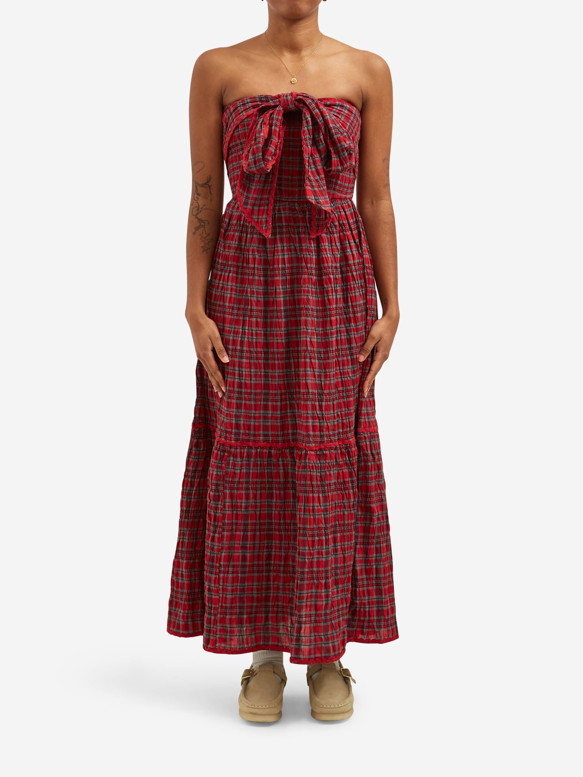 damson madder mia midi dress Damson Madder Mia Midi Dress