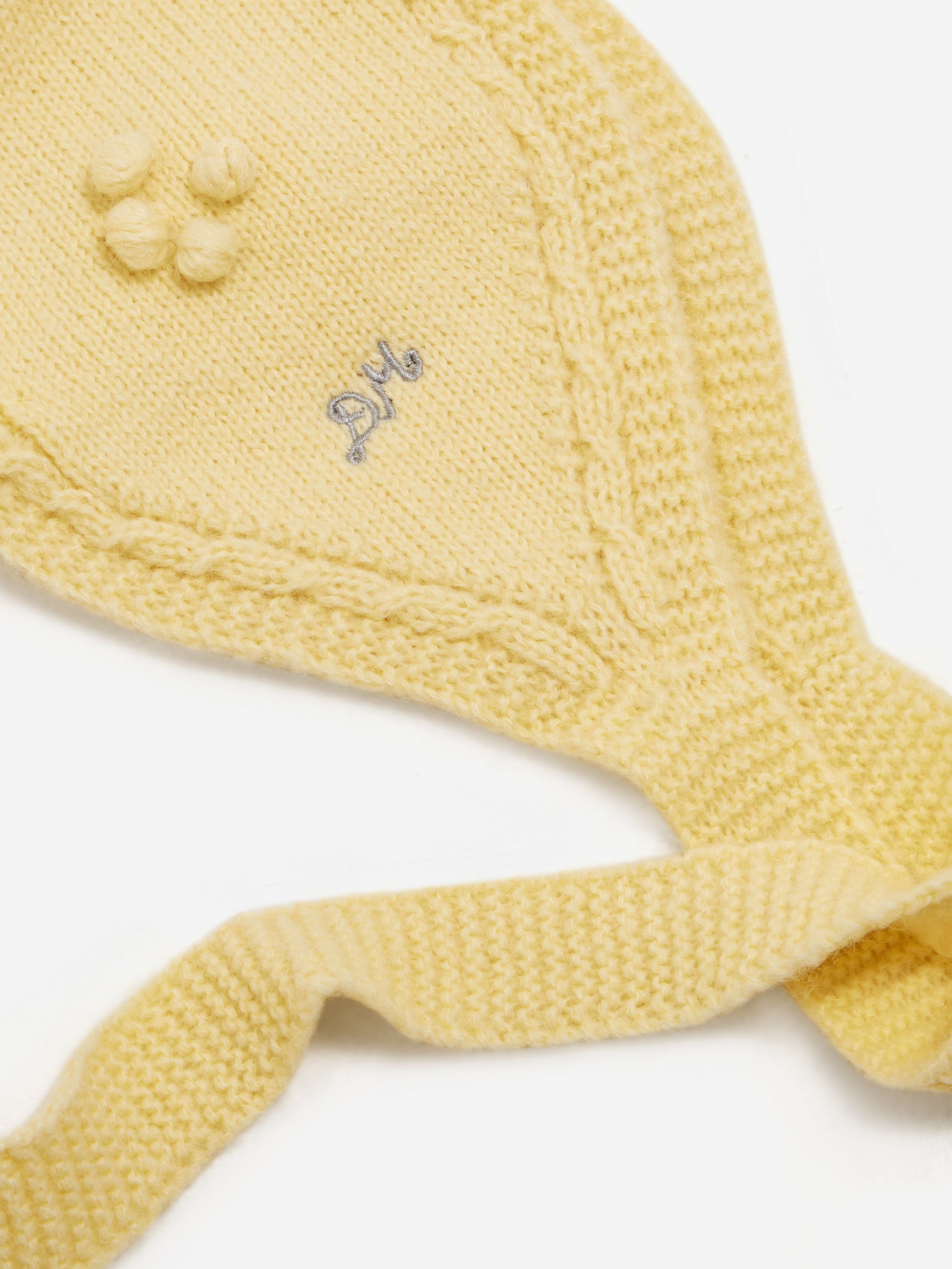 BNWT Damson Madder Butter Yellow Bonnet / Hood Damson Madder Mini Bonnet - Butter – Goodhood main image 2
