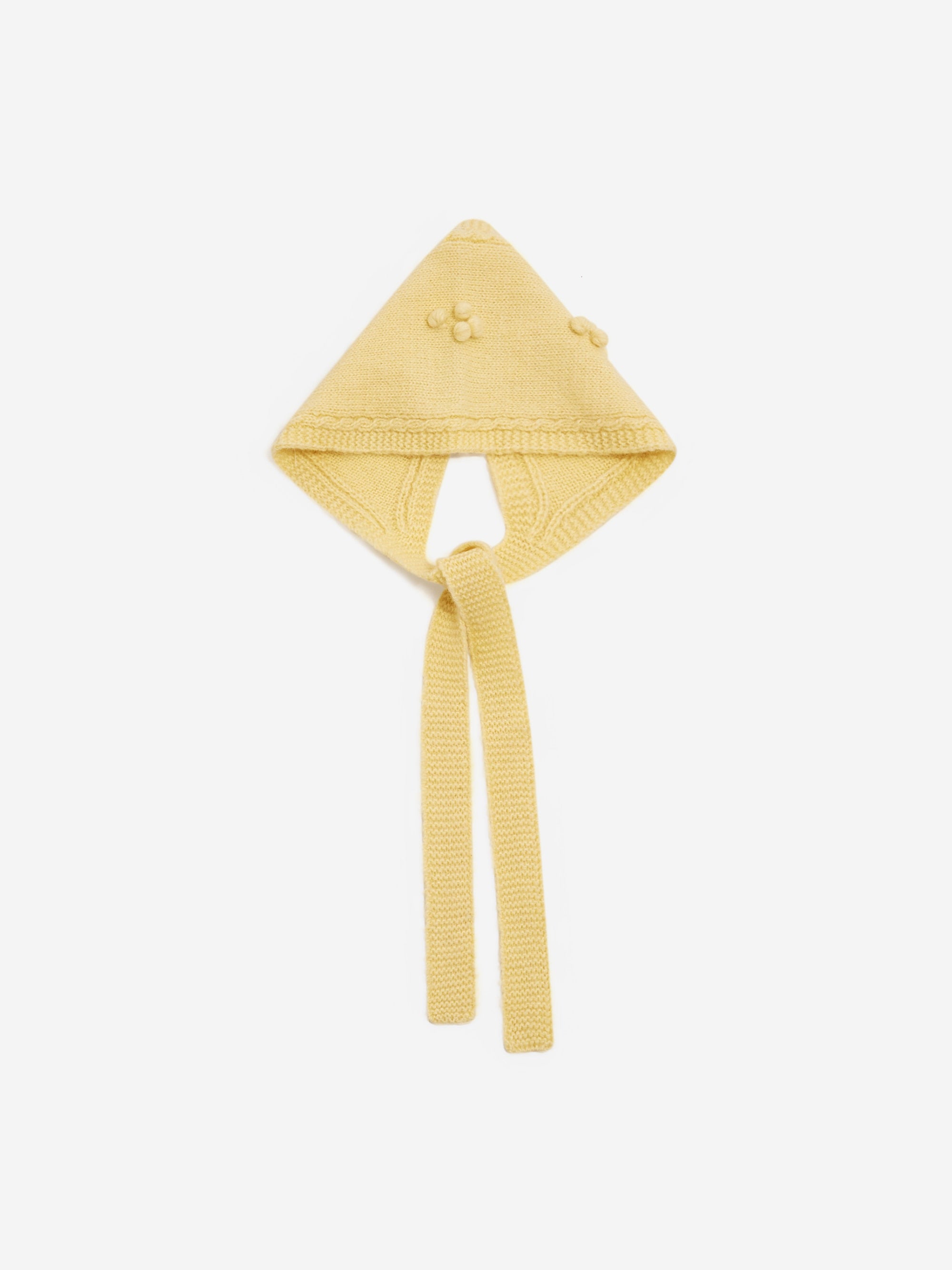 BNWT Damson Madder Butter Yellow Bonnet / Hood Damson Madder Mini Bonnet - Butter – Goodhood main image 3