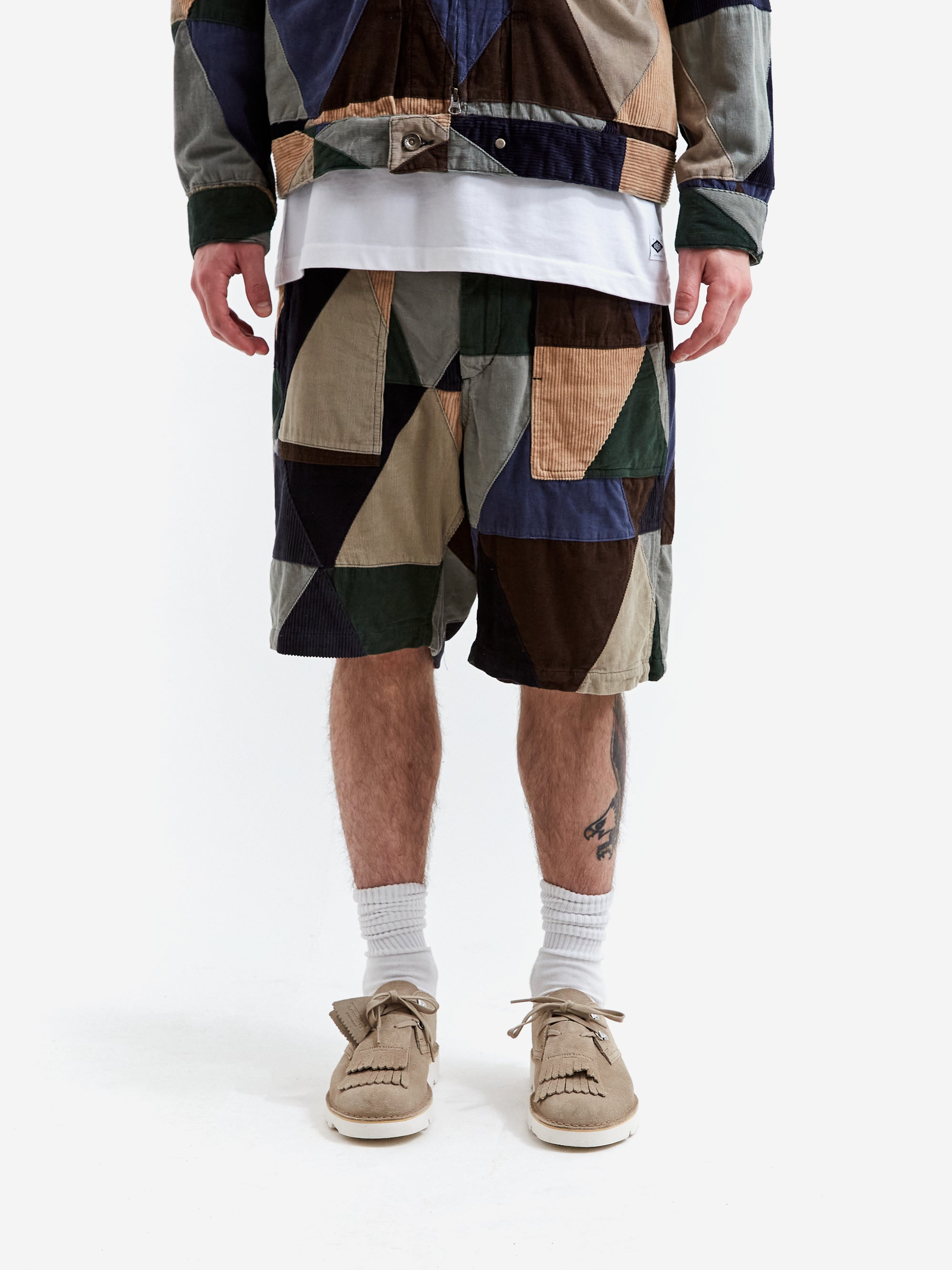 Engineered Garments Fatigue Short - Multi Colour Triangle 