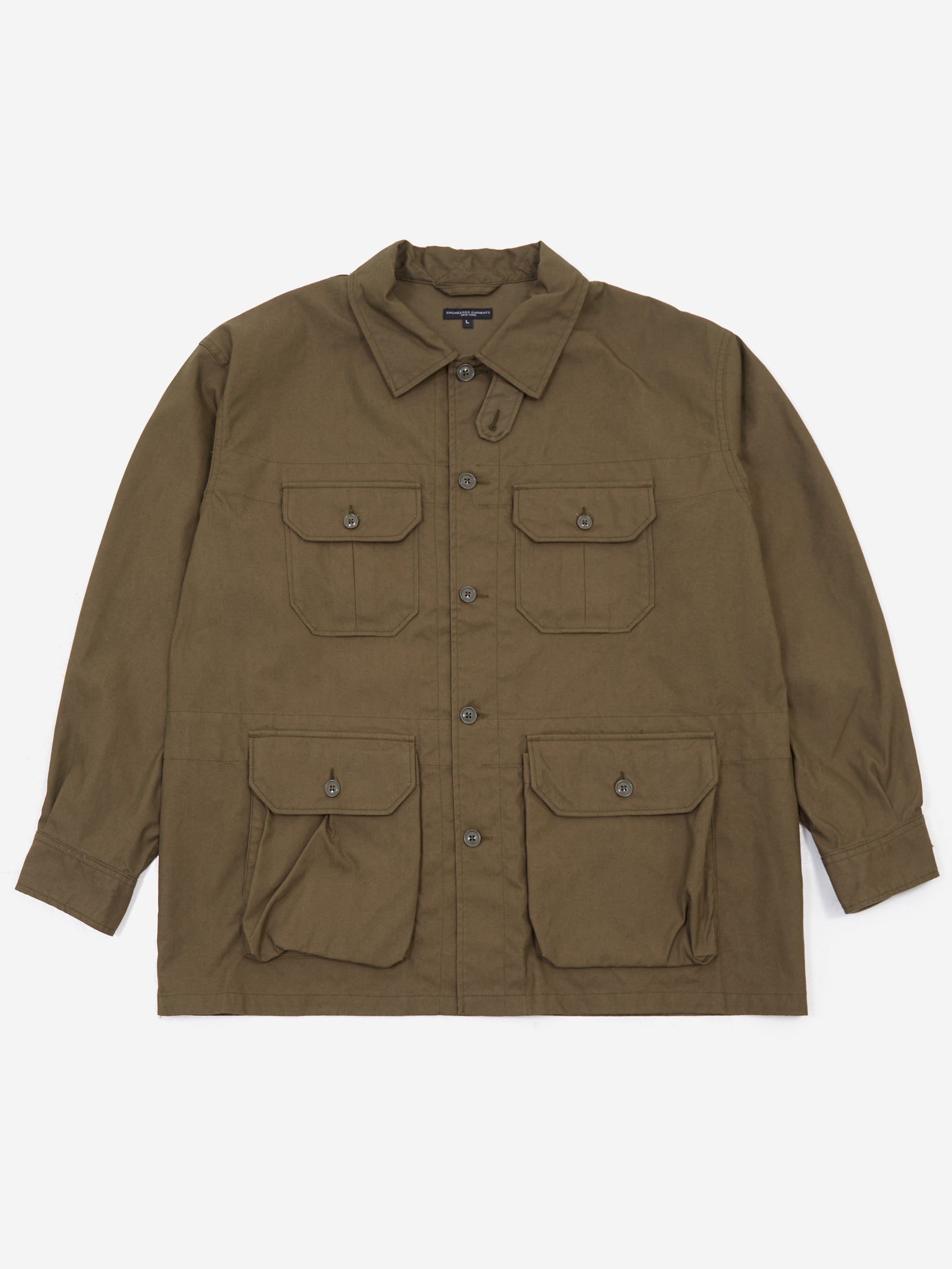 Engineered Garments Suffolk Shirt Jacket - Olive – Goodhood