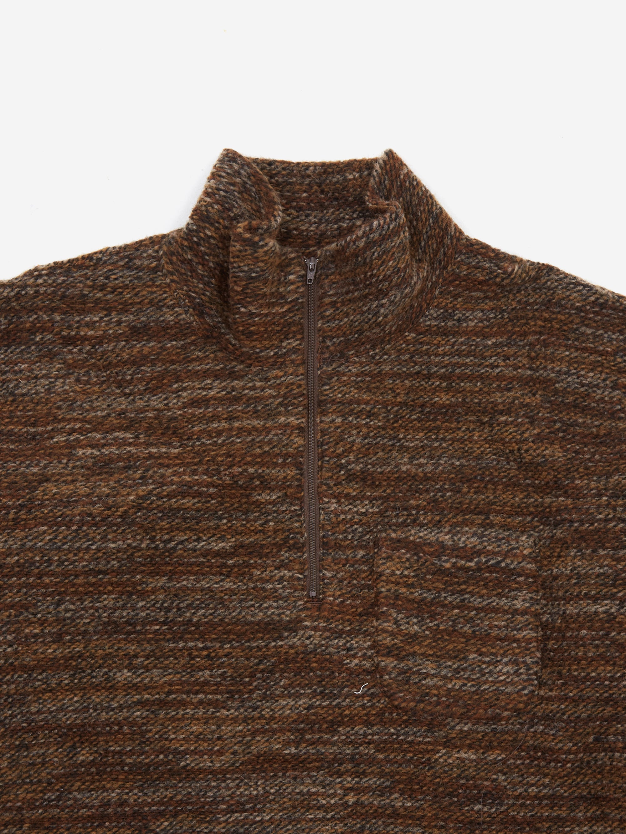 Engineered Garments Zip Mock Neck - Brown