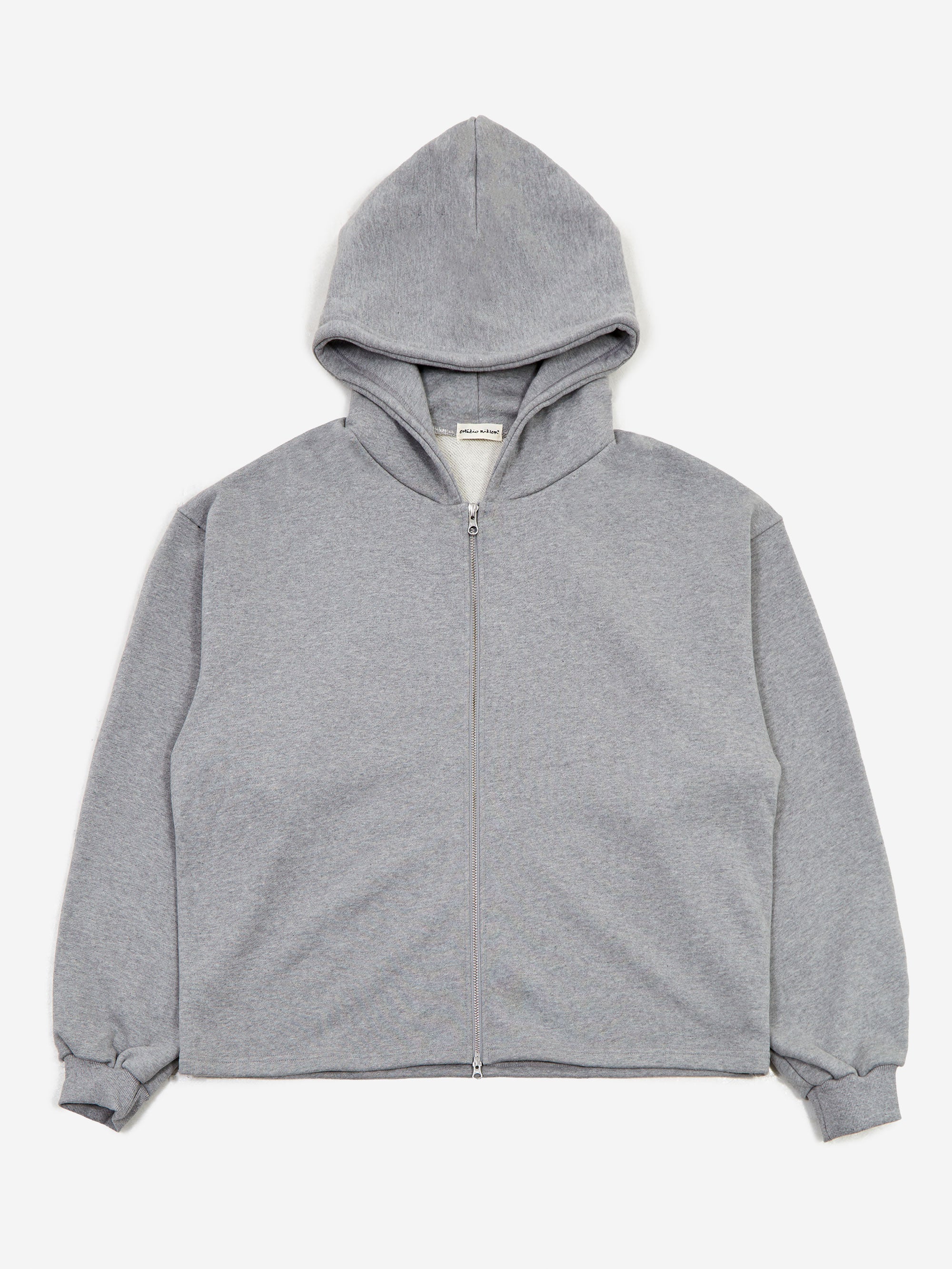 Estudio Niksen Boxy Zip-up Hoodie - Grey – Goodhood