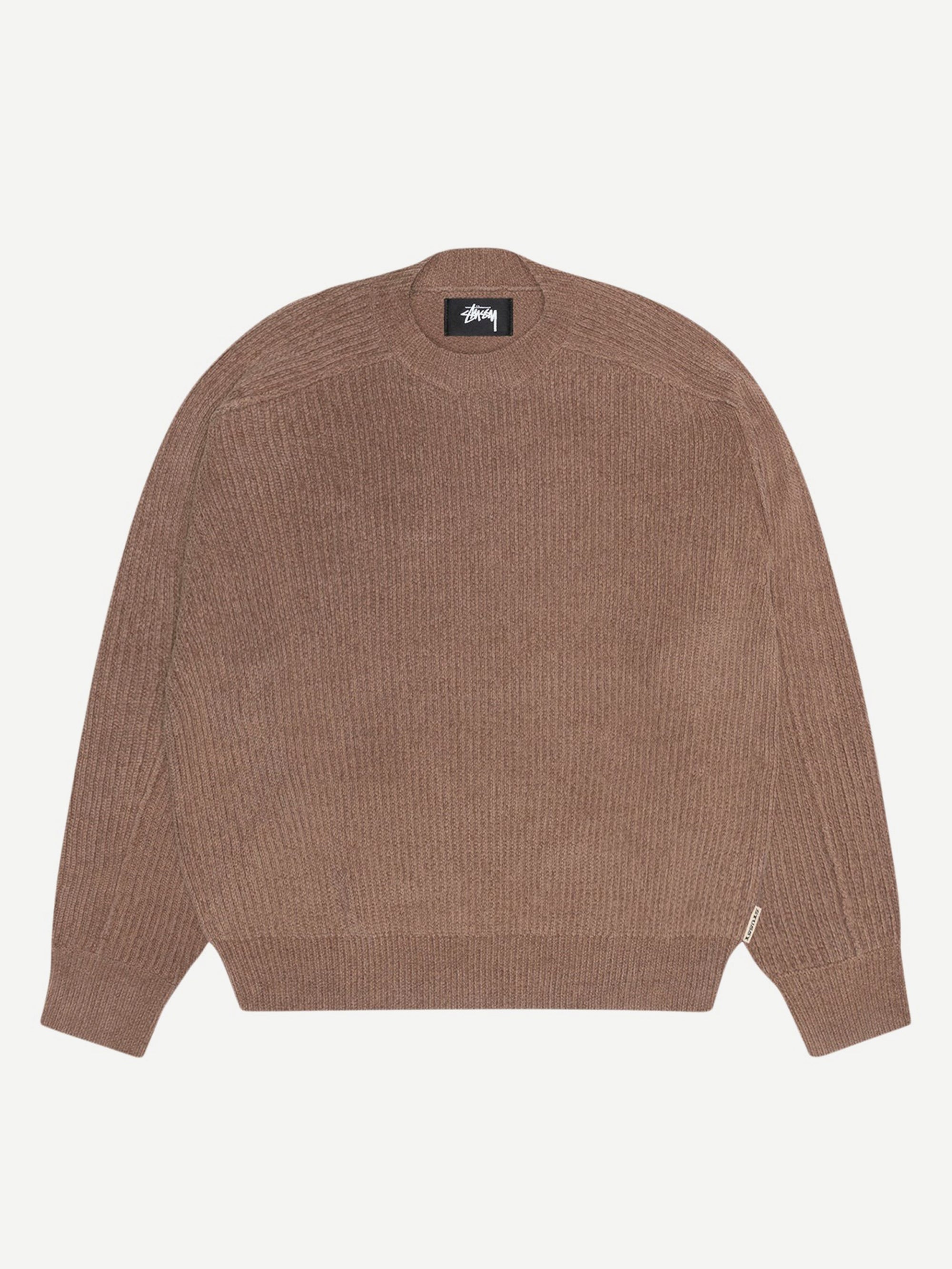 Stussy ブラウン クルーネックニット Stussy Exposed Seam Sweater W - Brown – Goodhood
