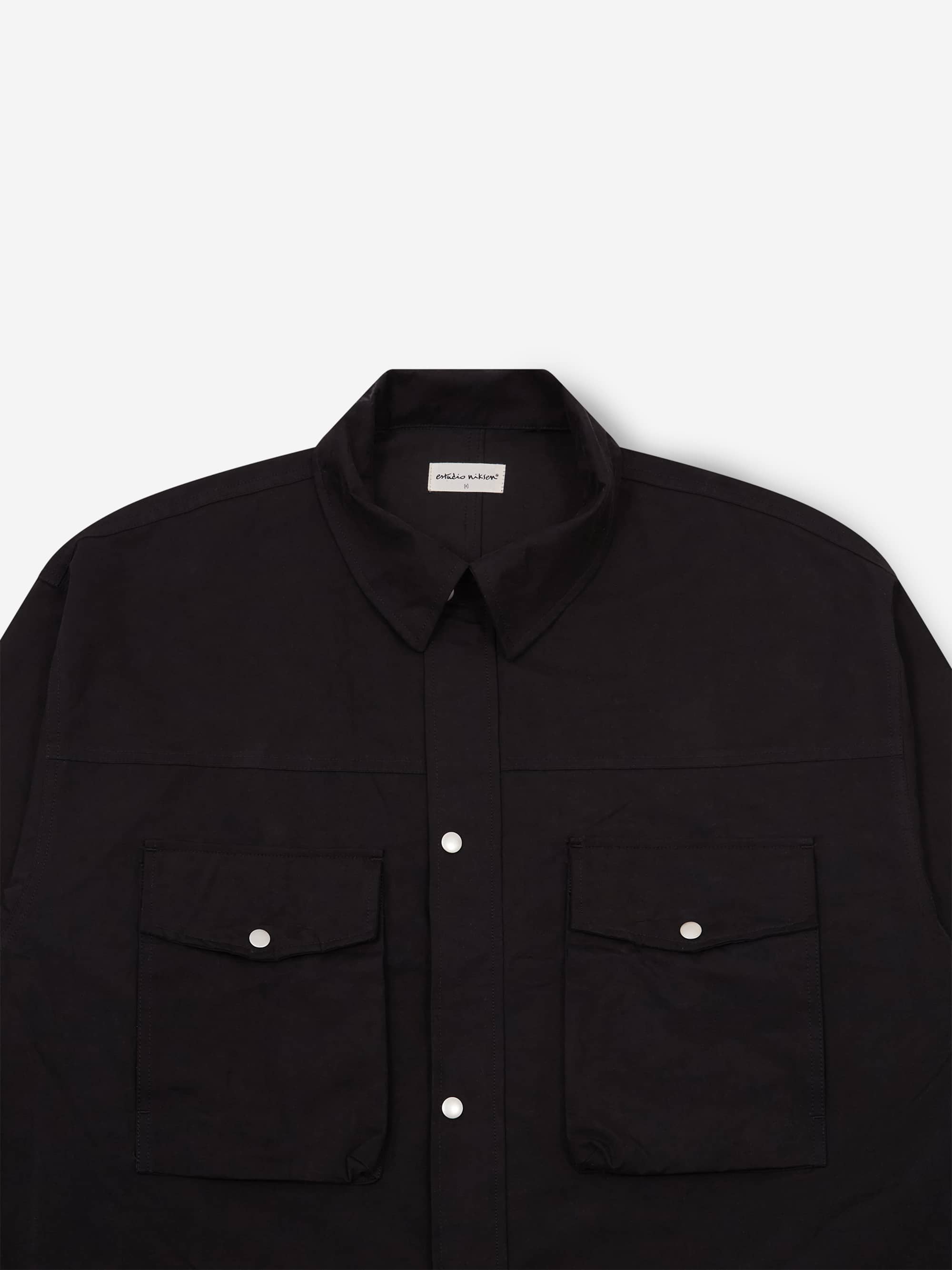 Estudio Niksen Big-pocket Wind Jacket - Black – Goodhood
