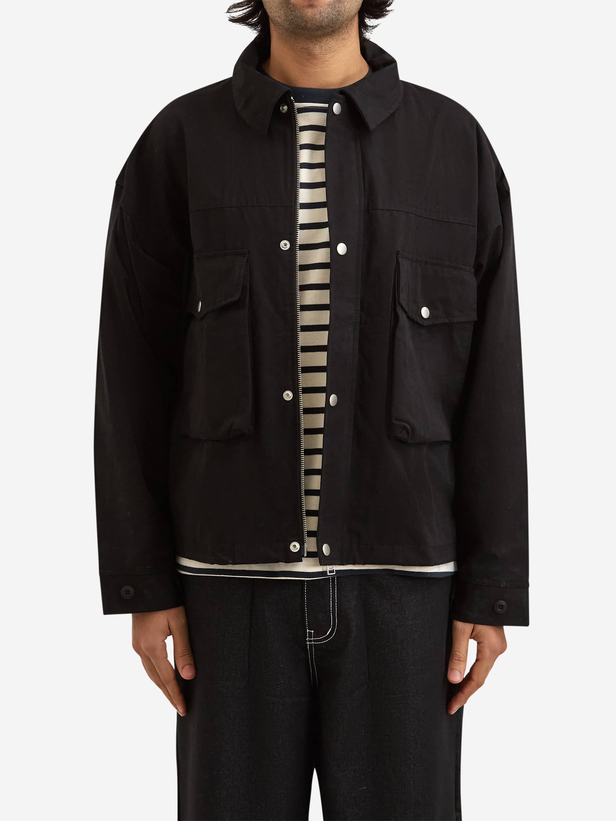 Estudio Niksen Big-pocket Wind Jacket - Black – Goodhood
