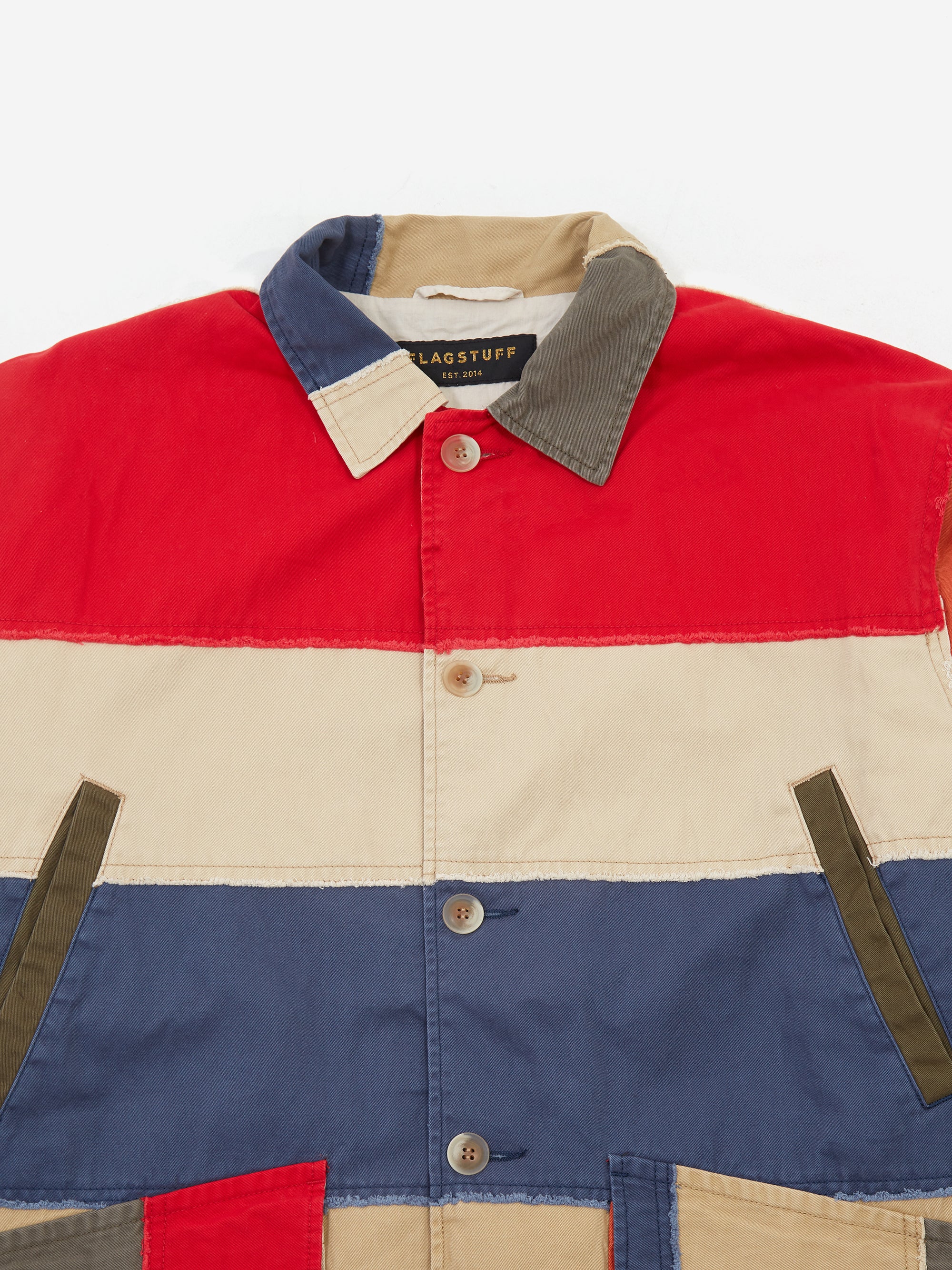 Flagstuff Patch Work Safari Jacket - Multi – Goodhood