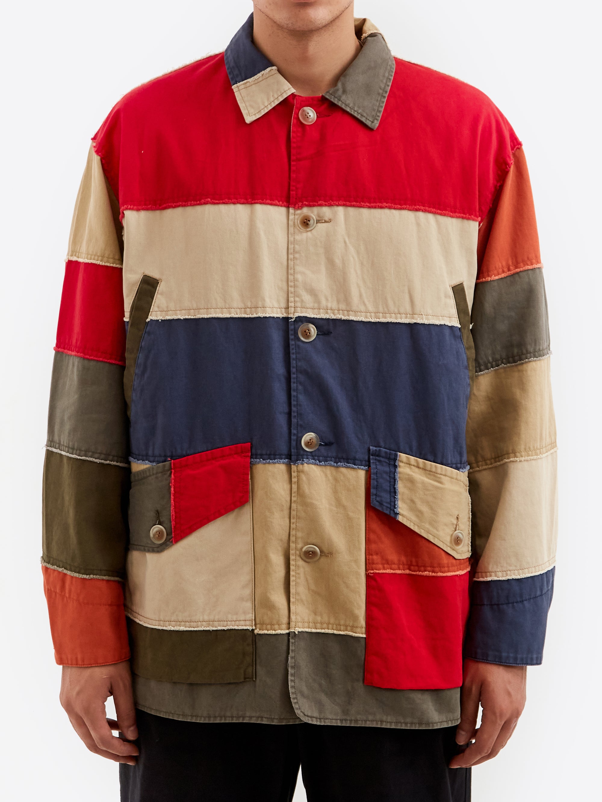 Flagstuff Patch Work Safari Jacket - Multi