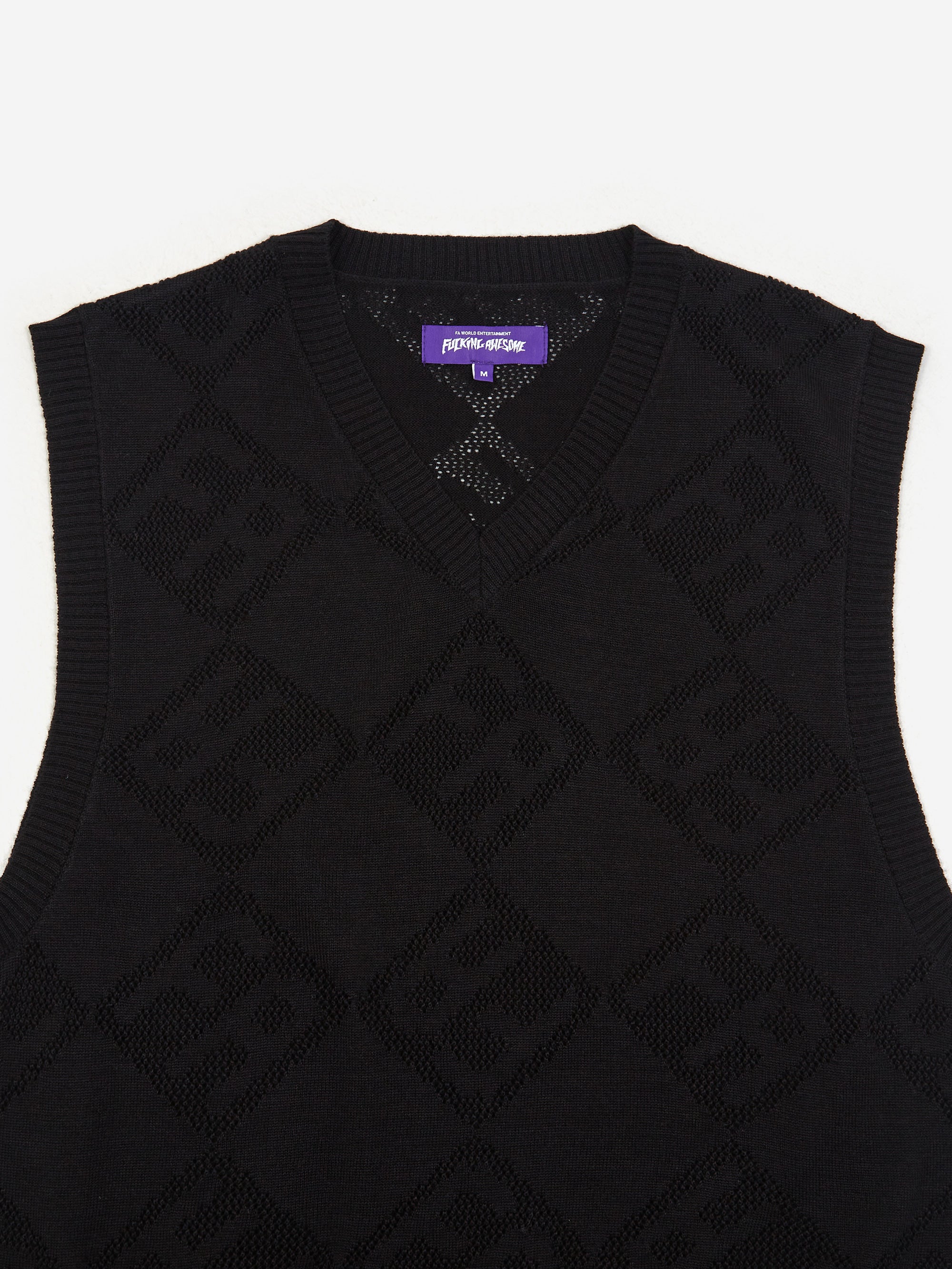 Fucking Awesome Letter Square Vest - Black – Goodhood