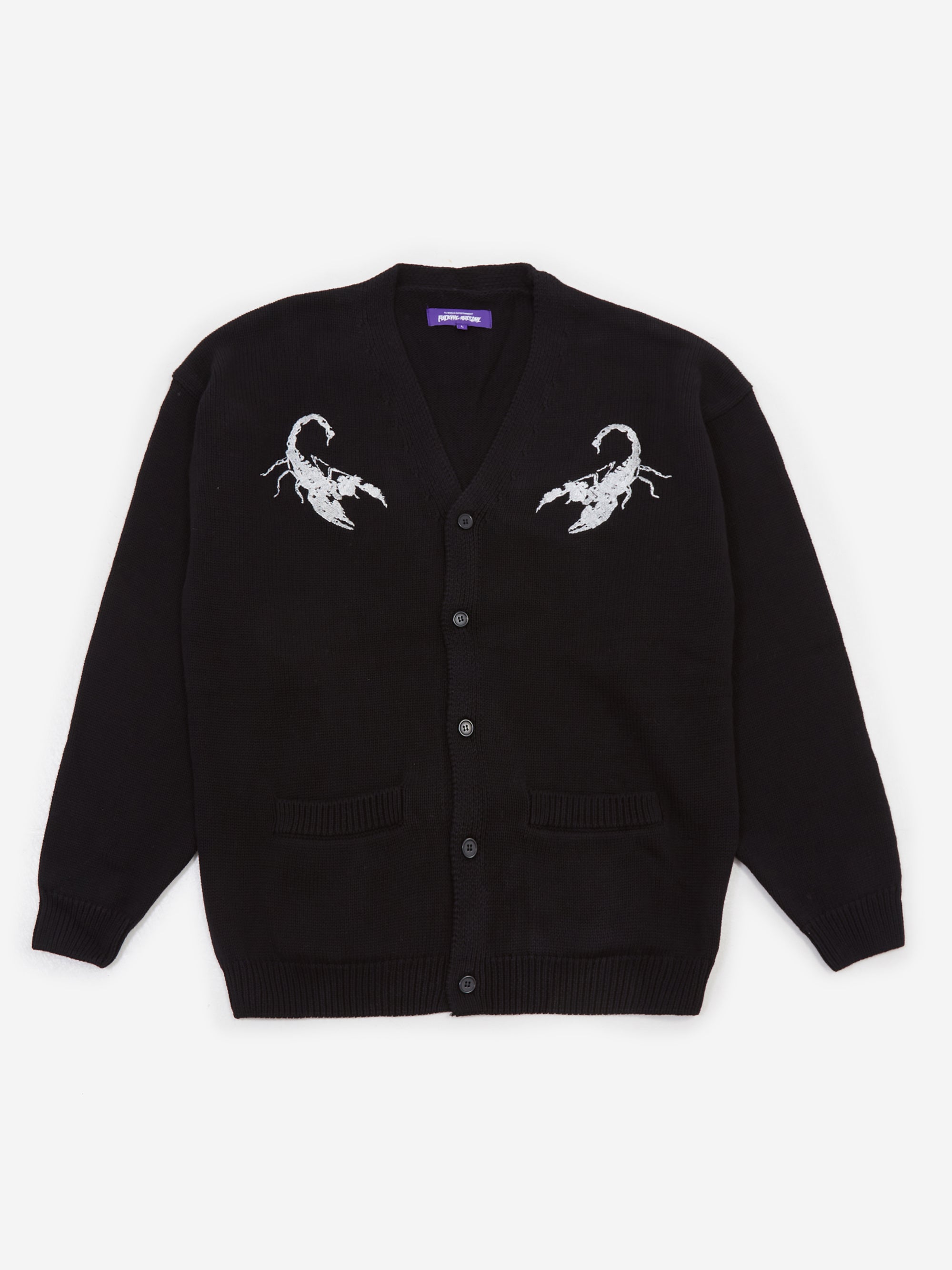 Fucking Awesome Embroidered Scorpion Cardigan - Black – Goodhood