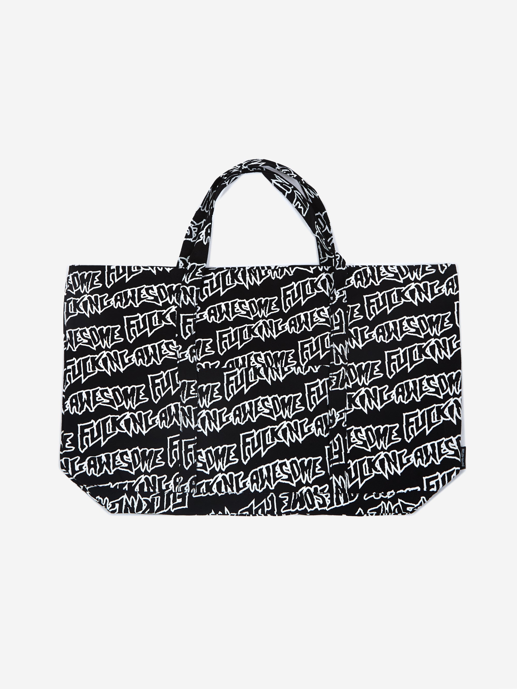 Fucking Awesome AOP Stamp Logo Tote Bag L - Black/White – Goodhood