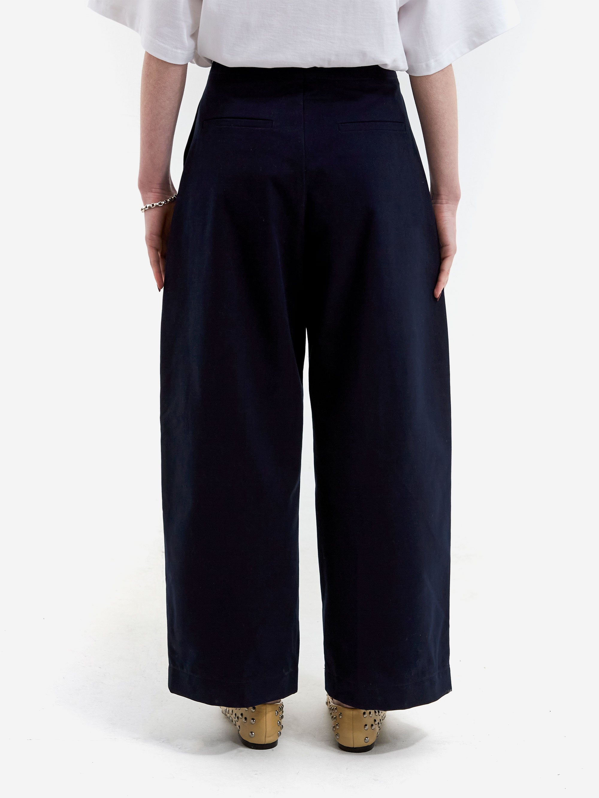 【美品】STUDIO NICHOLSON「DORDONI」 Studio Nicholson Dordoni Pants - Dark Navy – Goodhood