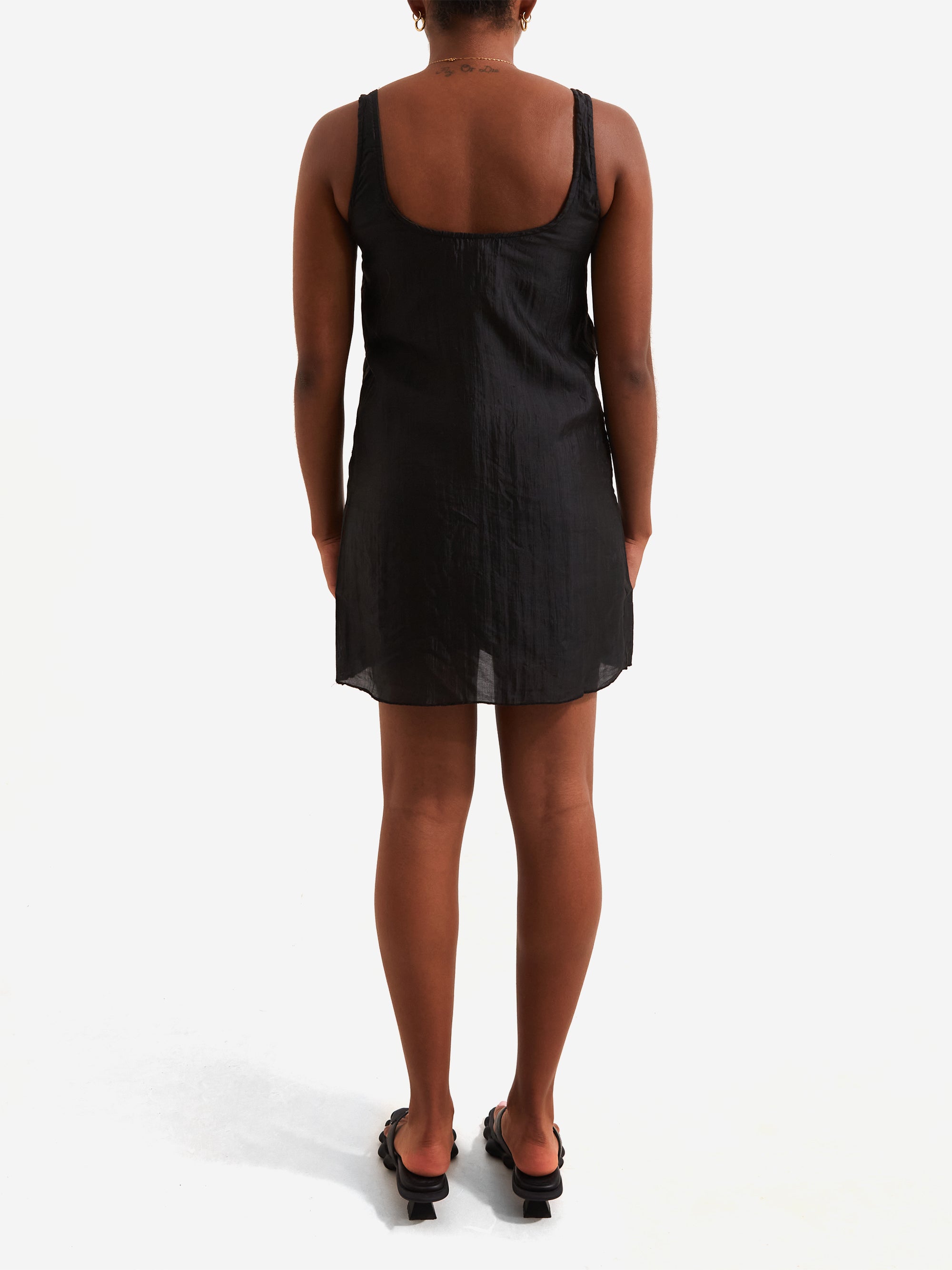 Gimaguas Claude Studs Mini Dress - Black  Goodhood