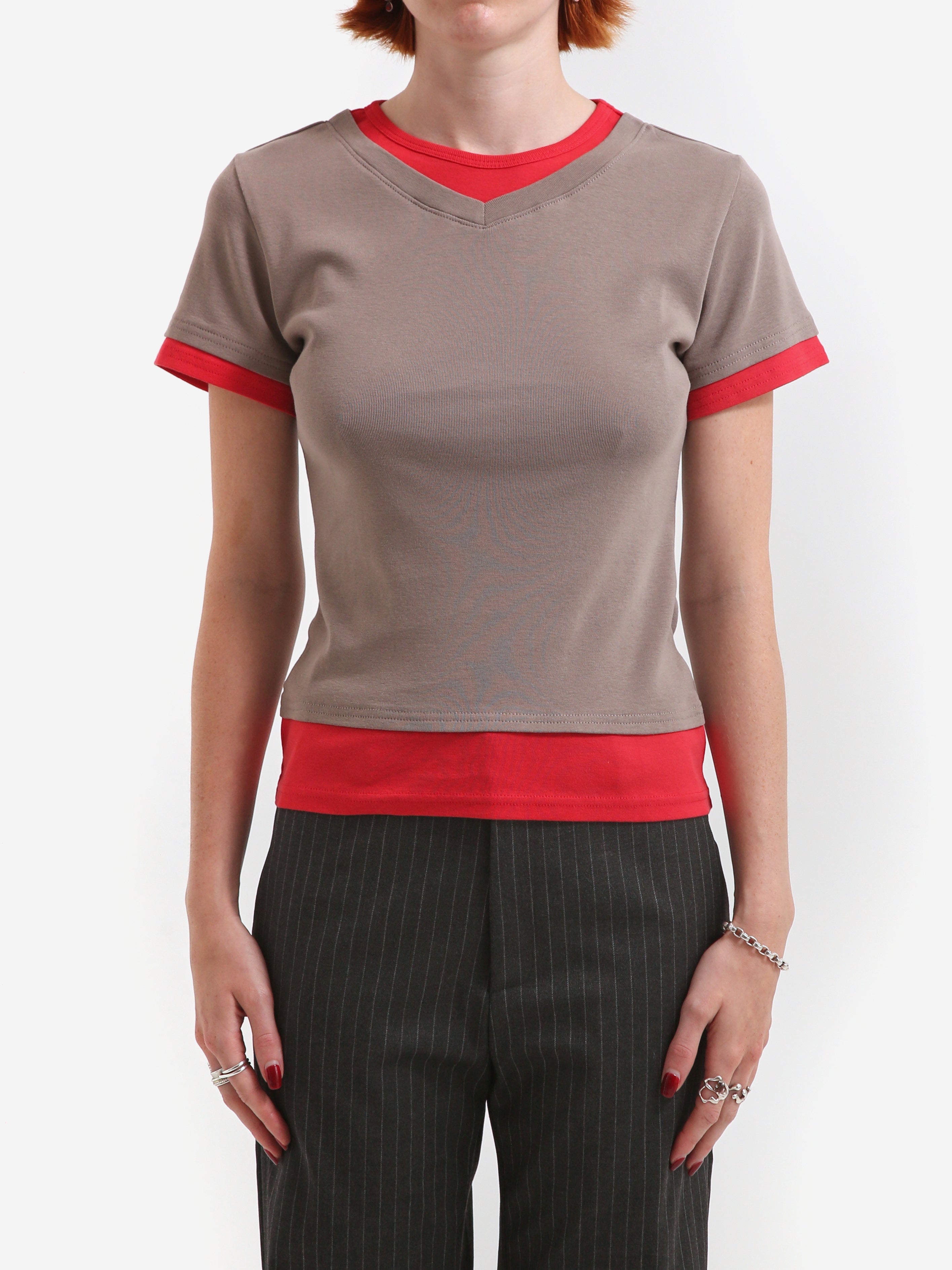 Gimaguas Rio T-Shirt - Grey/Red – Goodhood