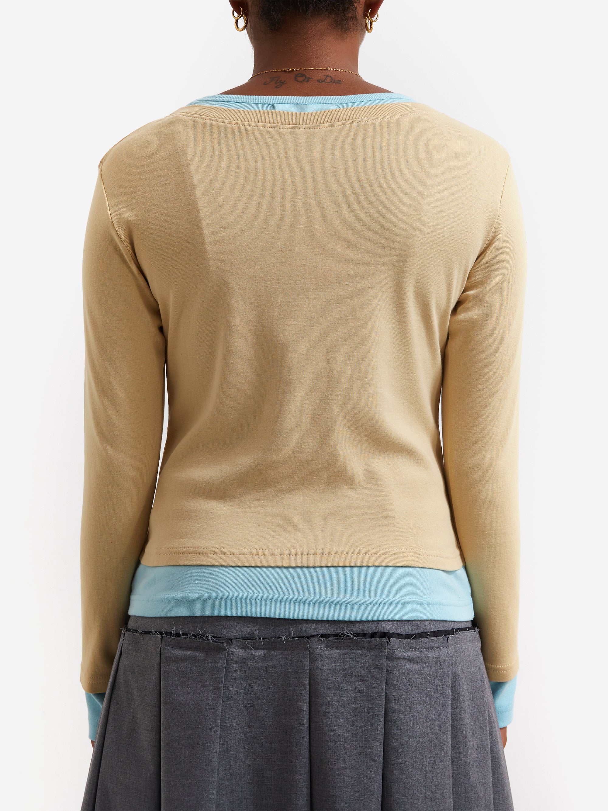 Gimaguas Sam T-Shirt - Beige-Blue – Goodhood