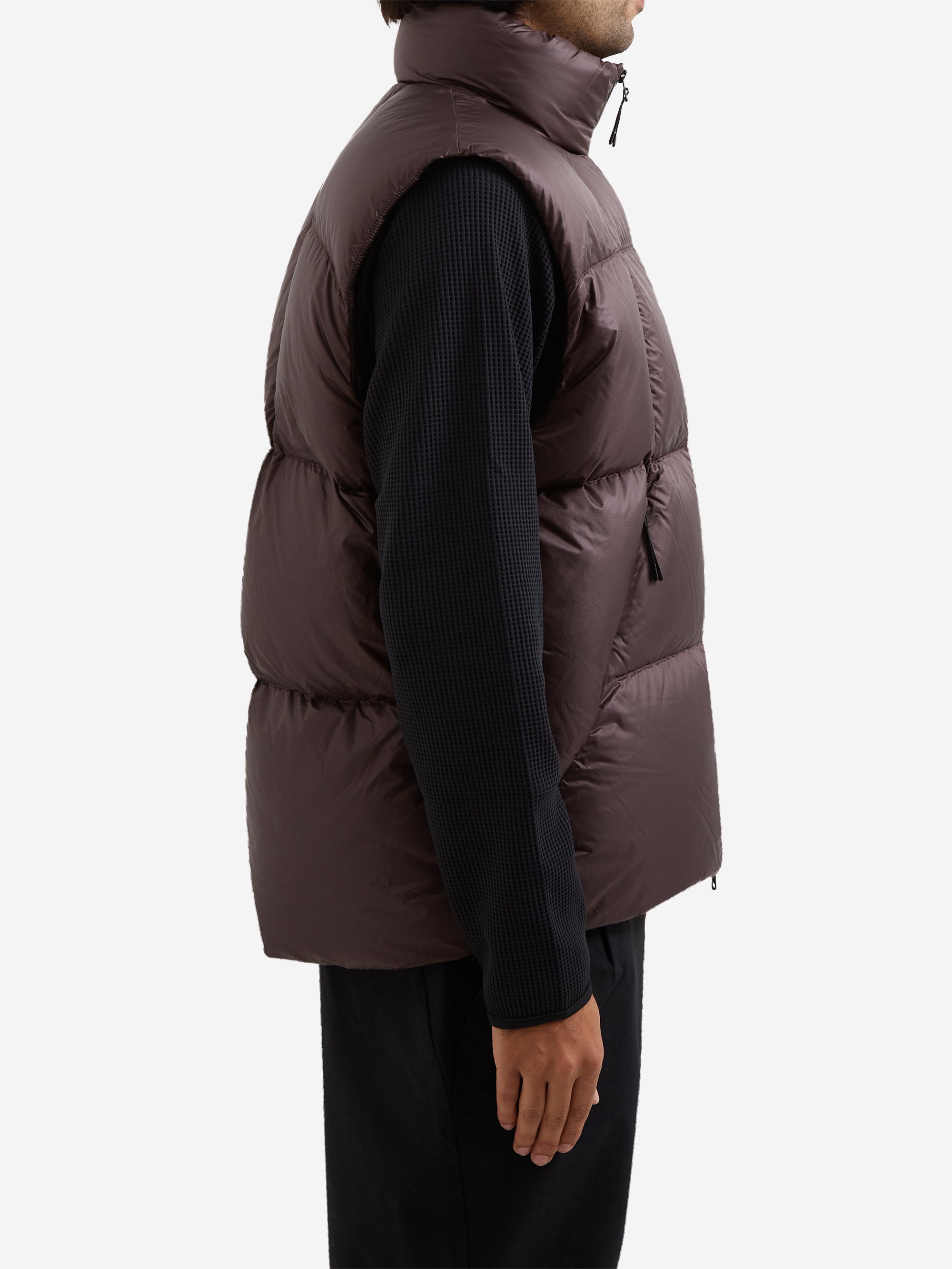 Goldwin Pertex Quantum Down Vest - Deep Brown – Goodhood