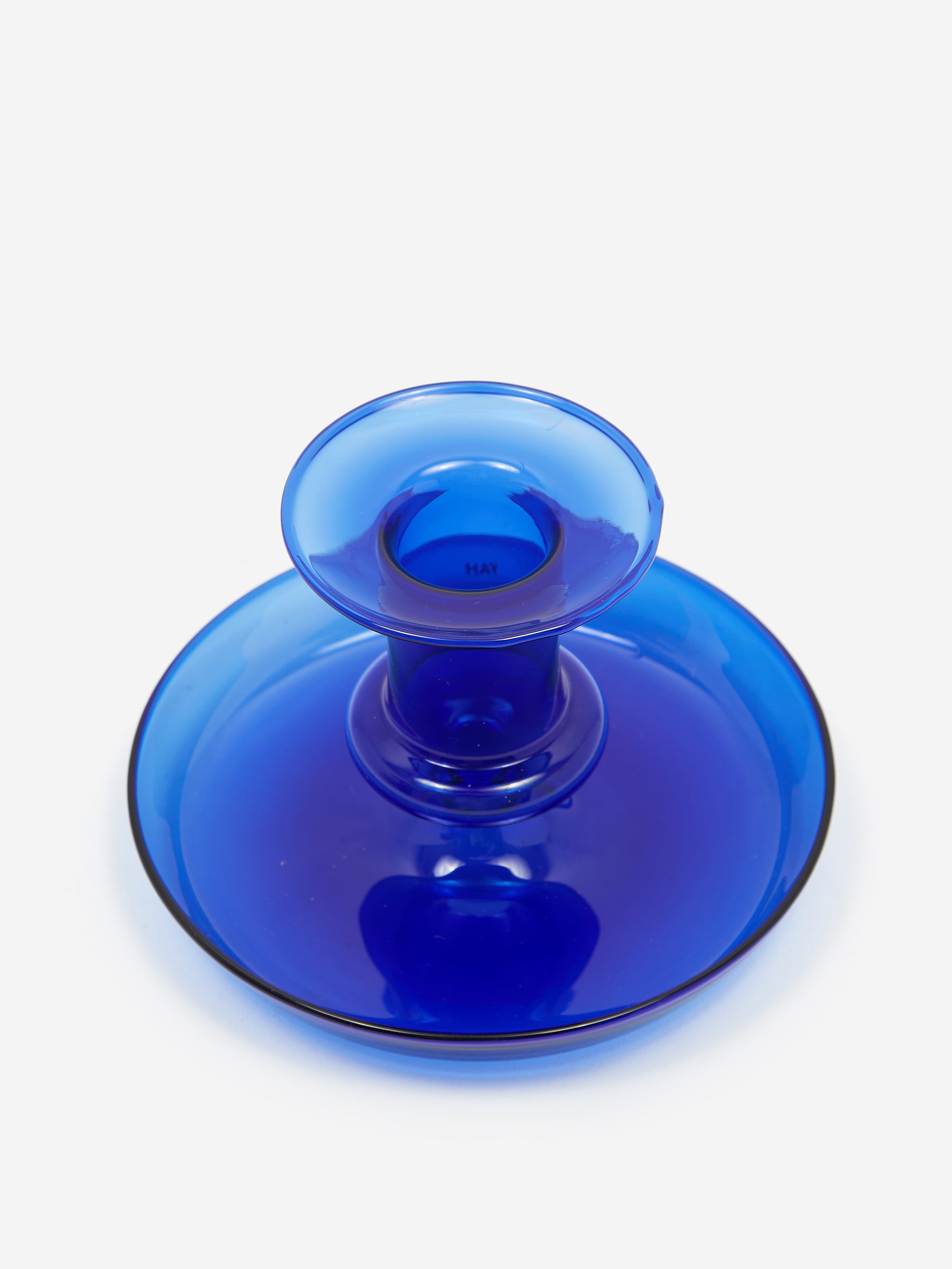 HAY Flare Candle Holder Dark Blue Goodhood