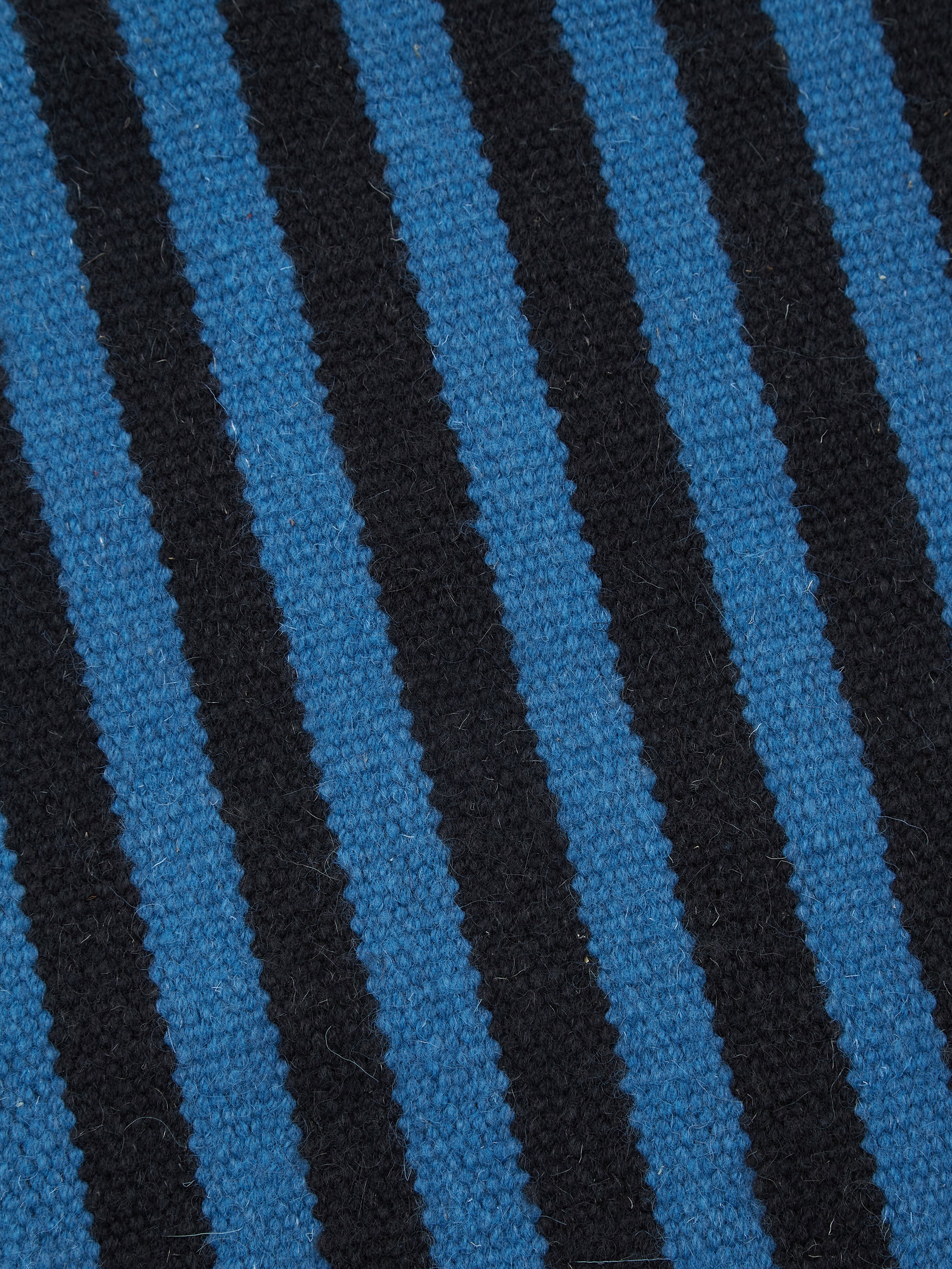 HAY Stripes and Stripes Wool Rug - L95 x W52 - Blue – Goodhood