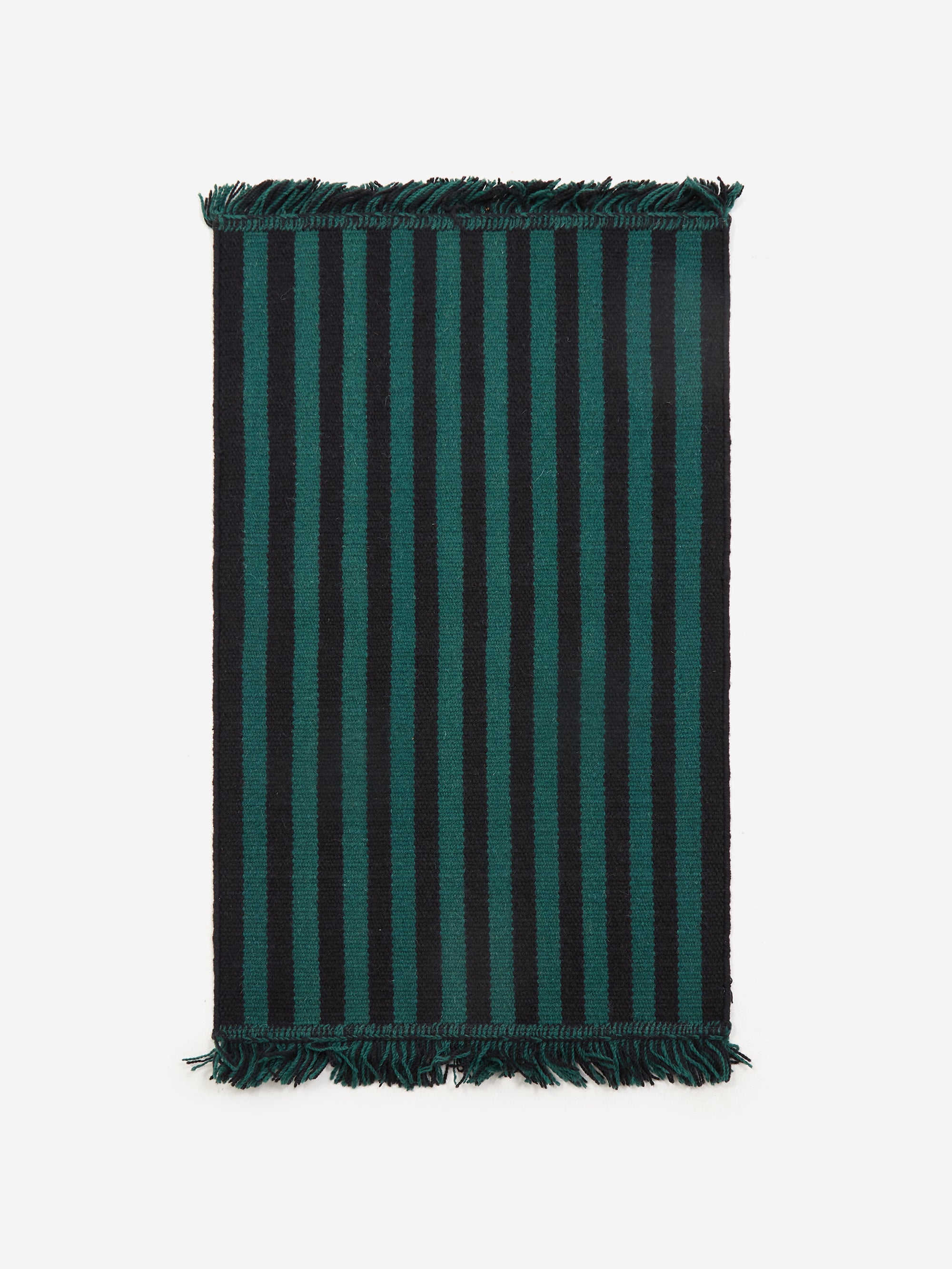 HAY Stripes and Stripes Wool Rug - L95 x W52 - Green – Goodhood