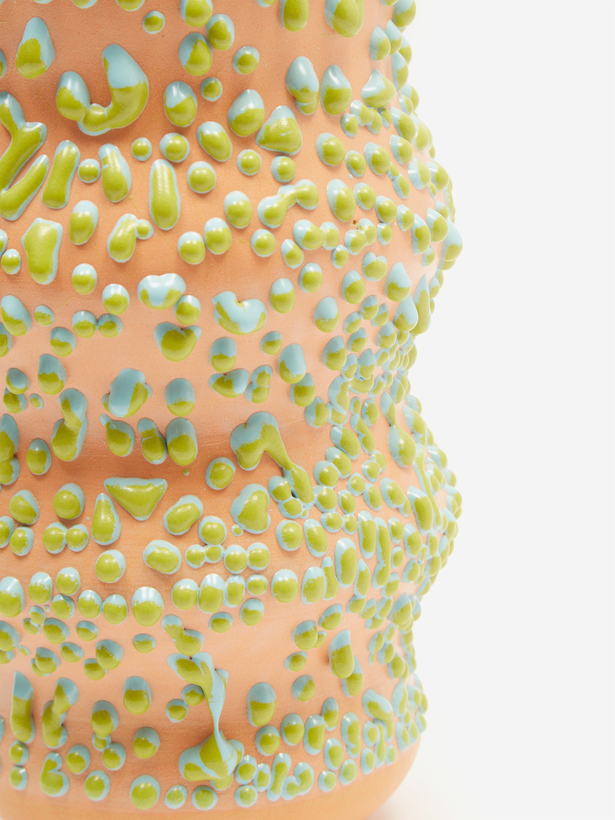 Houseplant by Seth Rogen Limited Edition Gloopy Vase Coral/Green/Blu