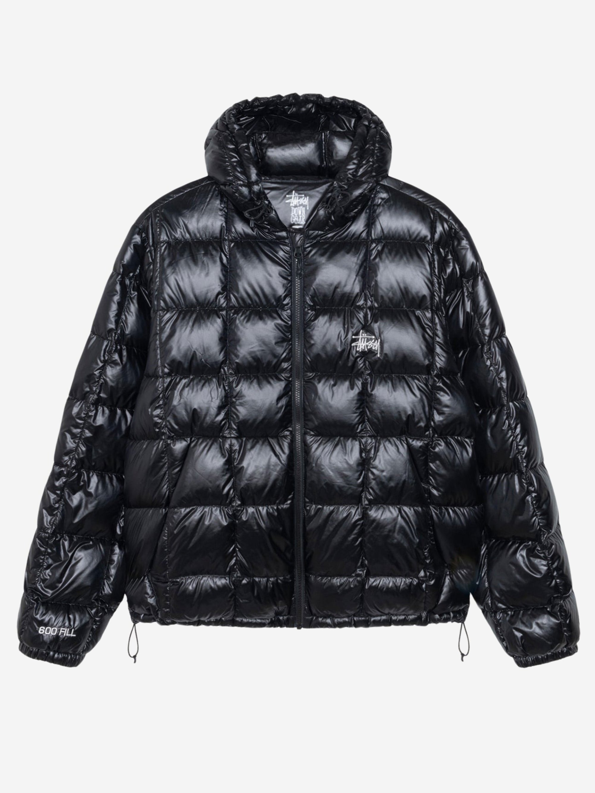 Stussy Mid-weight Hooded Puffer - Black – Goodhood