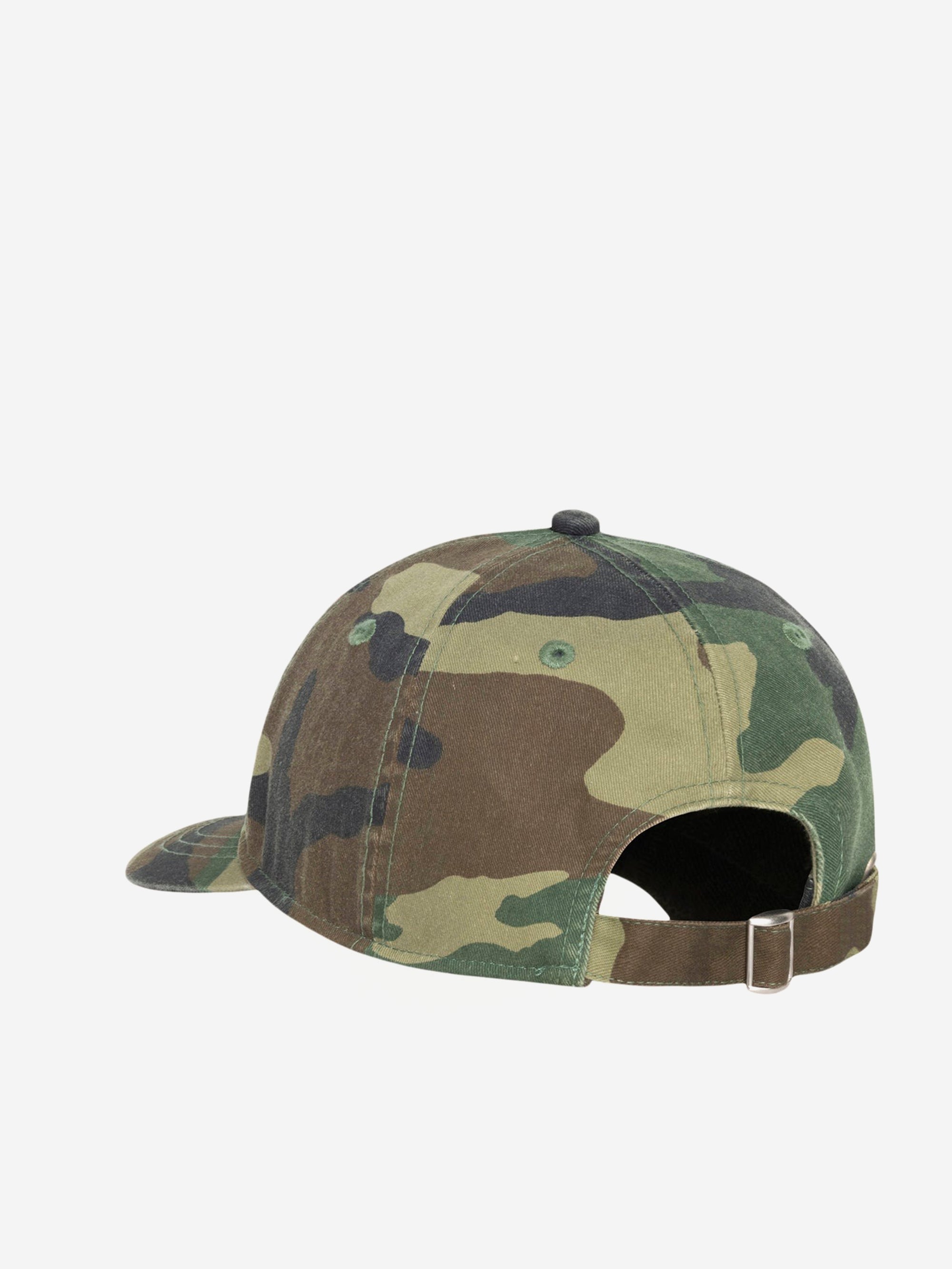 STUSSY BASIC WASHED LOW PRO CAP 迷彩 Stussy Basic Washed Low Pro Cap - Woodland Camo – Goodhood