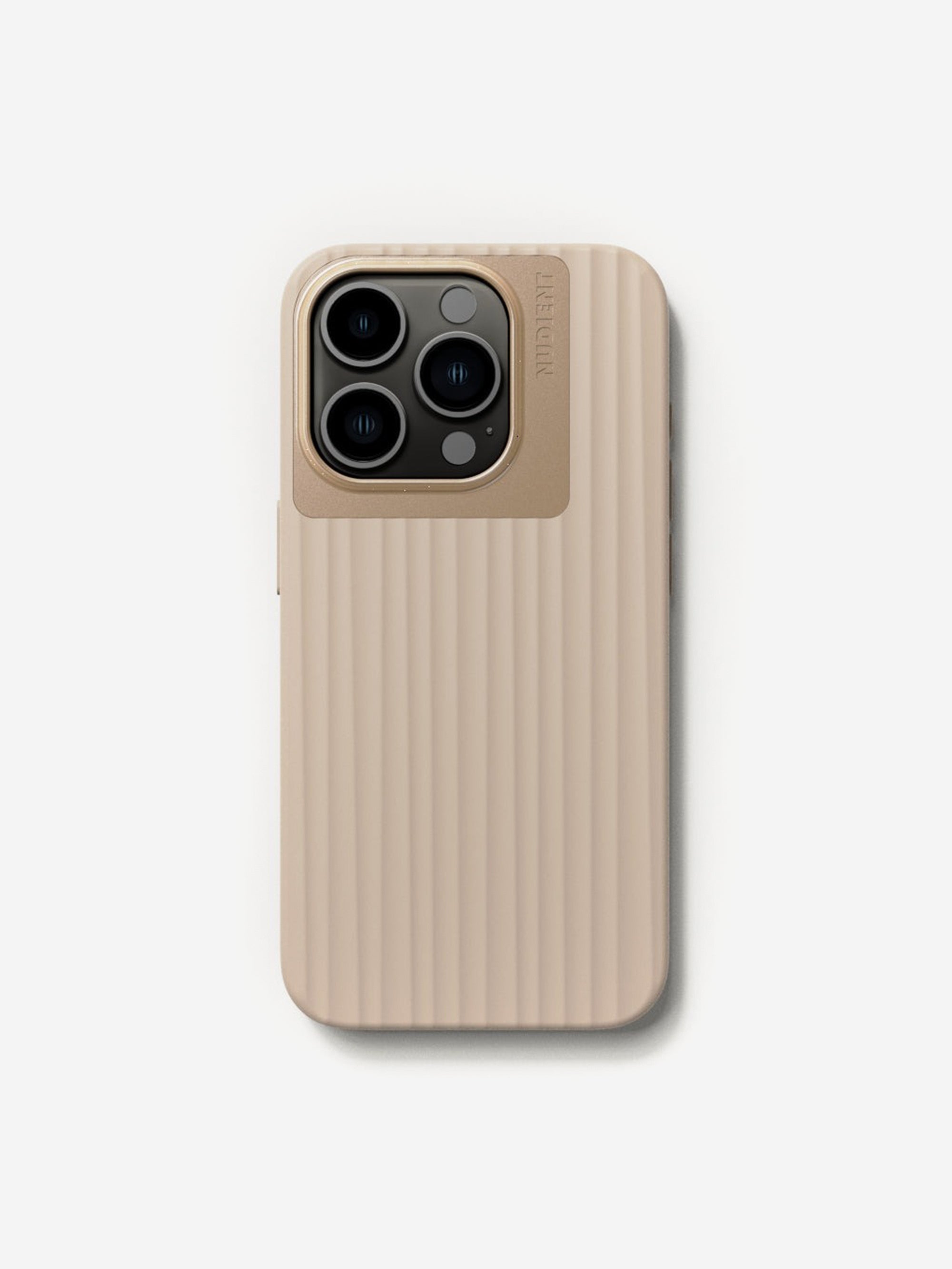 Nudient Bold Case iPhone 15 Pro (with MagSafe) Linen Beige