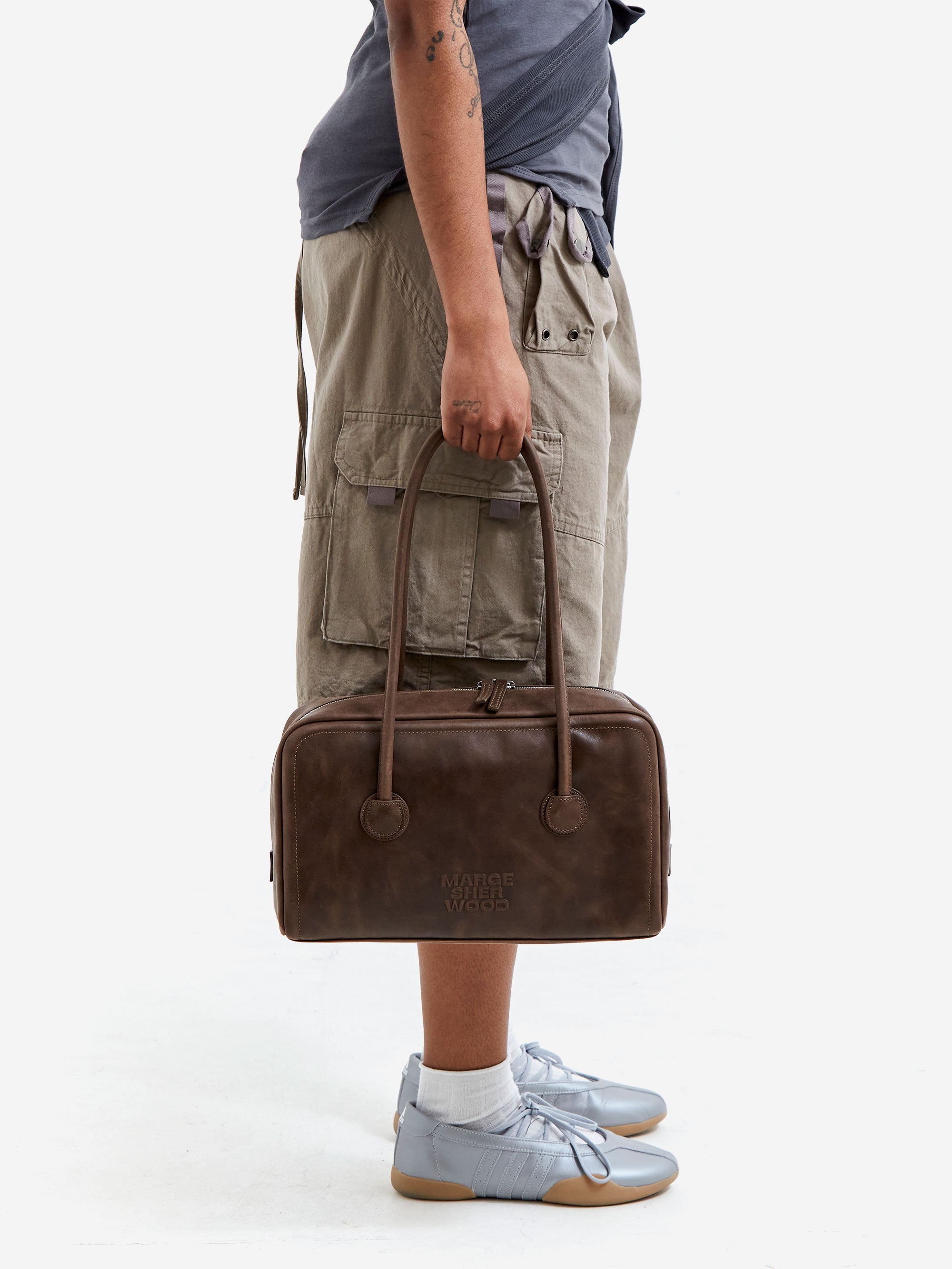 MARGESHERWOOD Soft Boston Washed Brown Pull Up - Washed Brown Pull