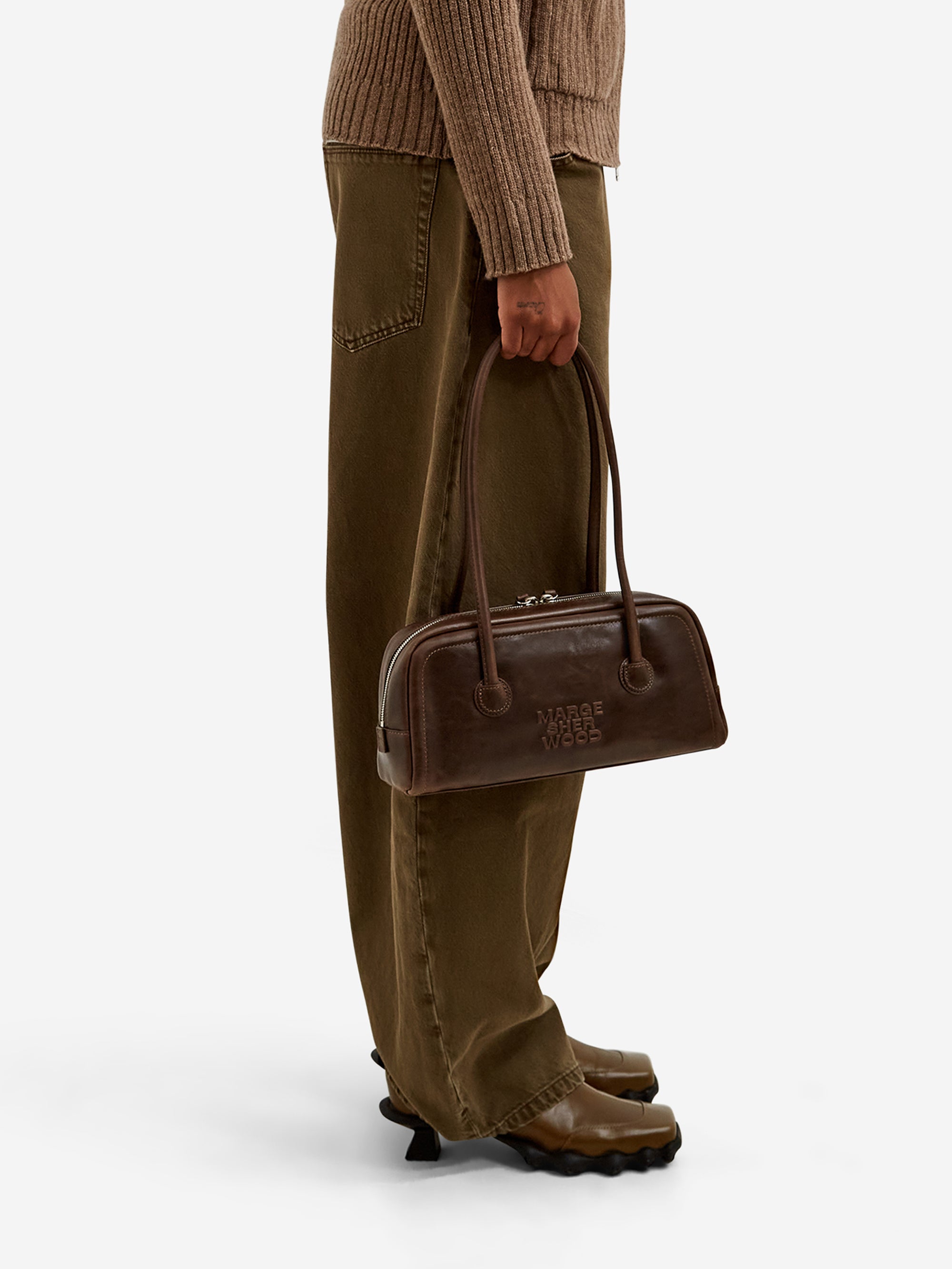 Margesherwood Mini Soft Boston EW - Washed Brown Pullup – Goodhood