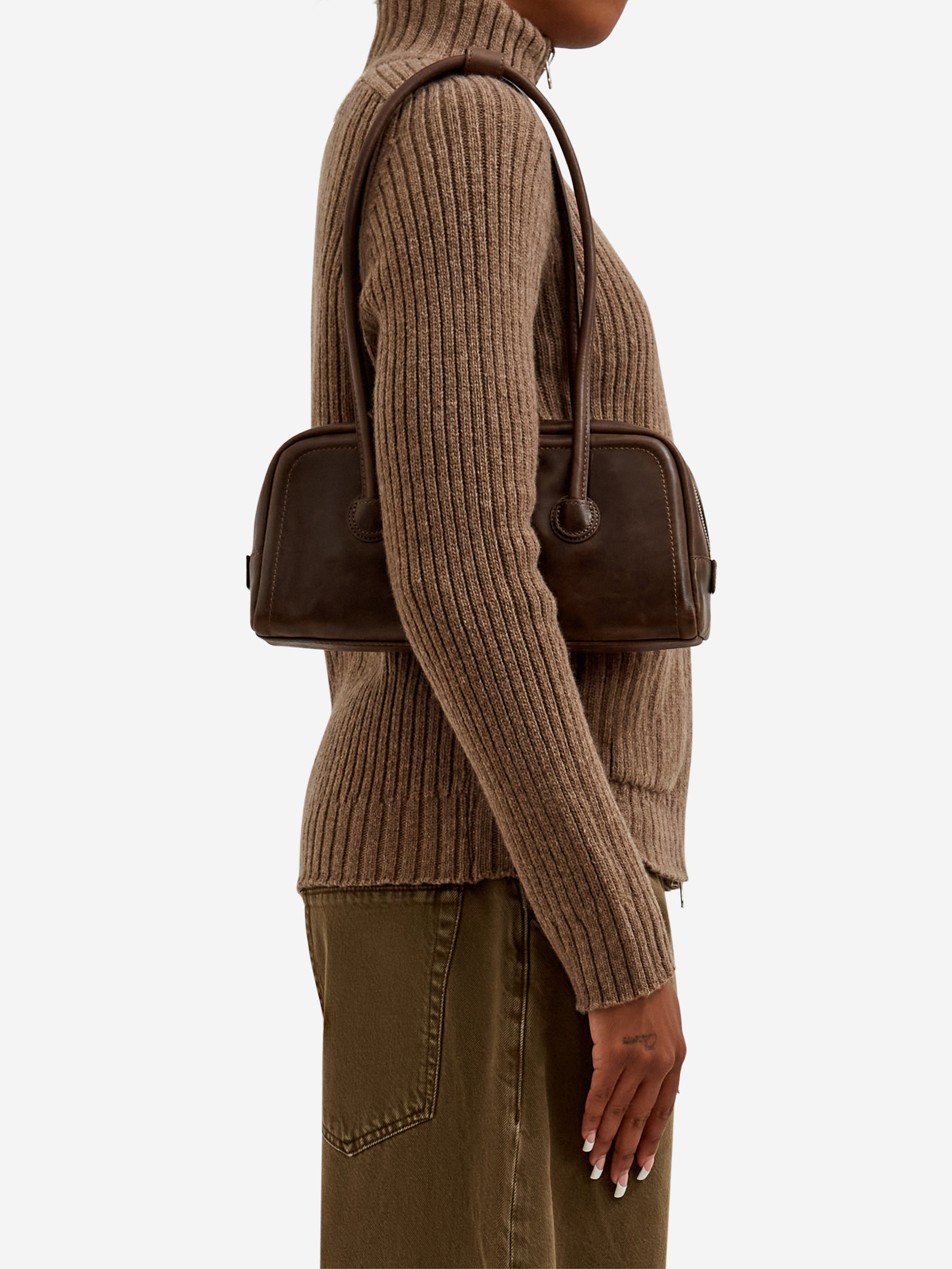 Margesherwood Mini Soft Boston EW - Washed Brown Pullup – Goodhood