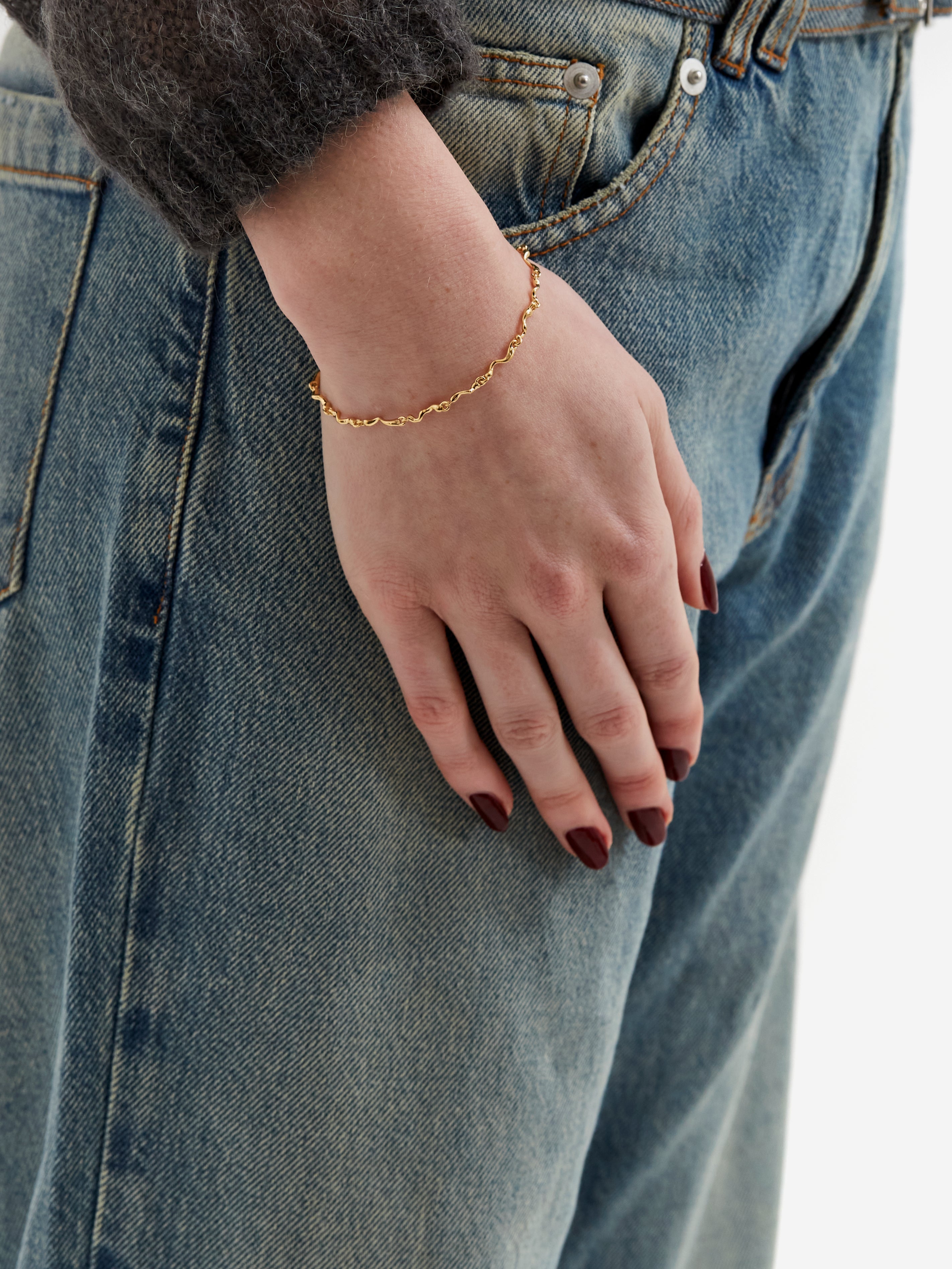 Maria Black Ramen Bracelet - Gold – Goodhood