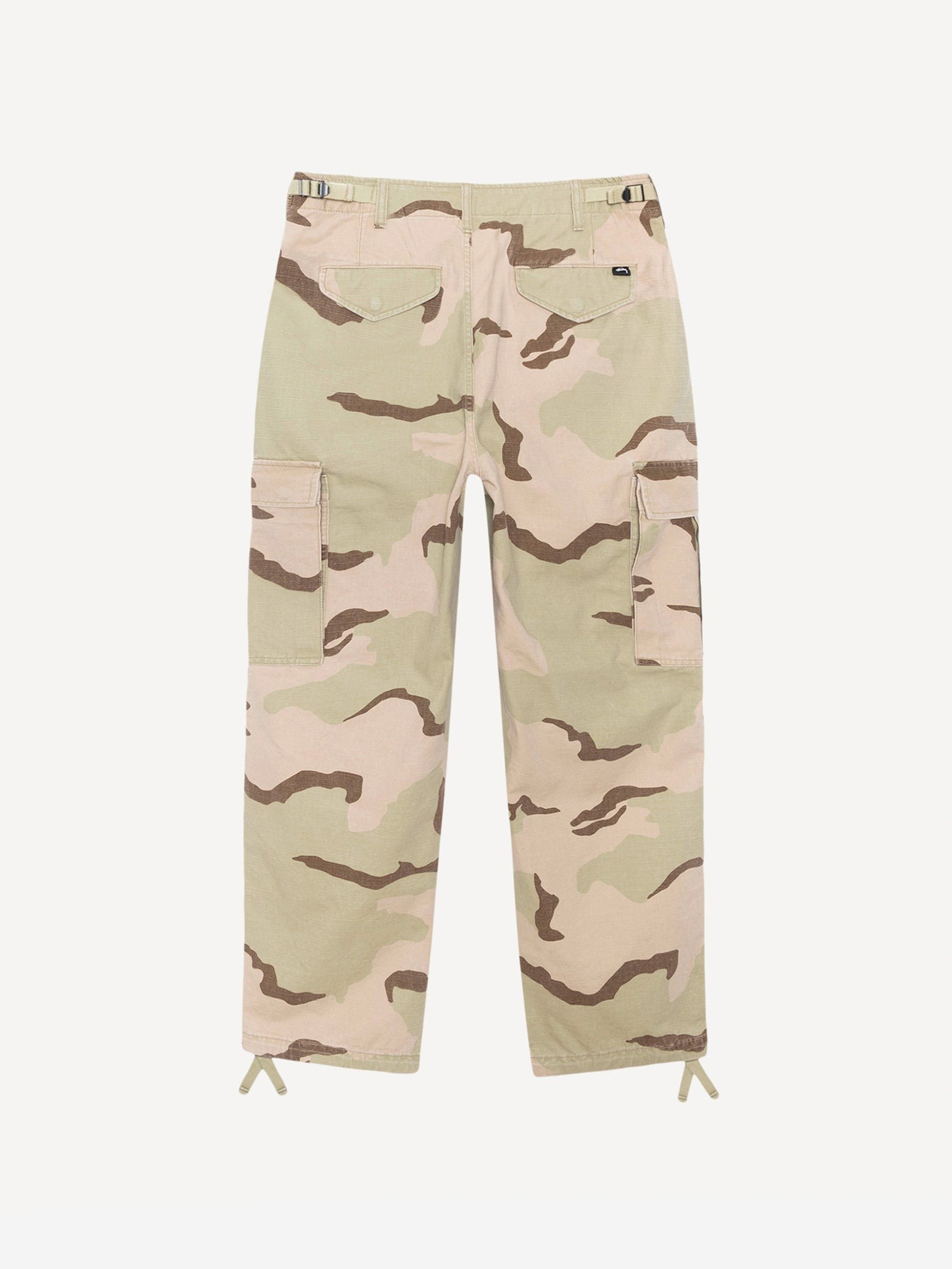 Stussy Military Cargo Pant Ripstop - Sand Camo – Goodhood