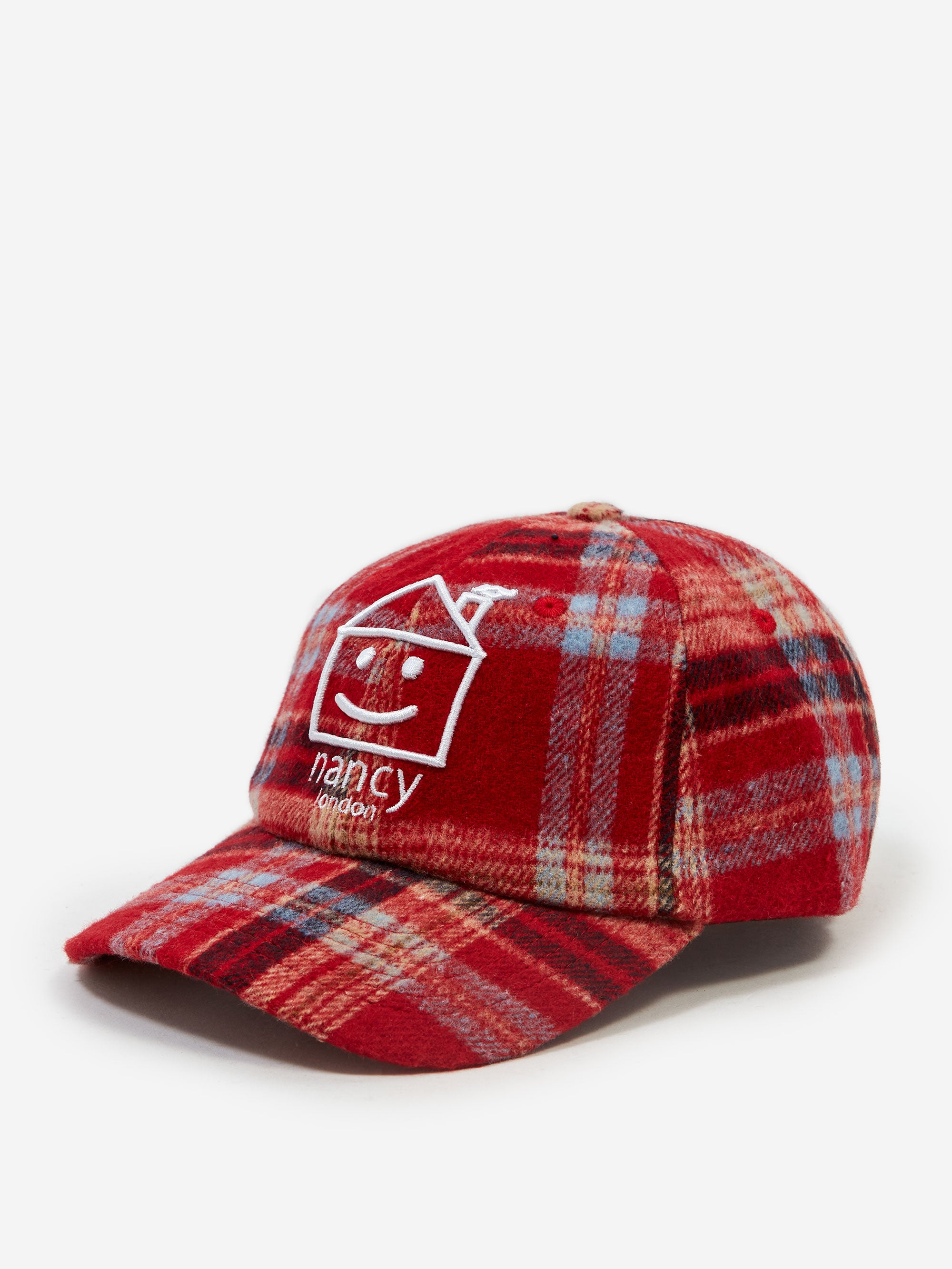 Nancy Plaid House 6-Panel Cap - Red – Goodhood