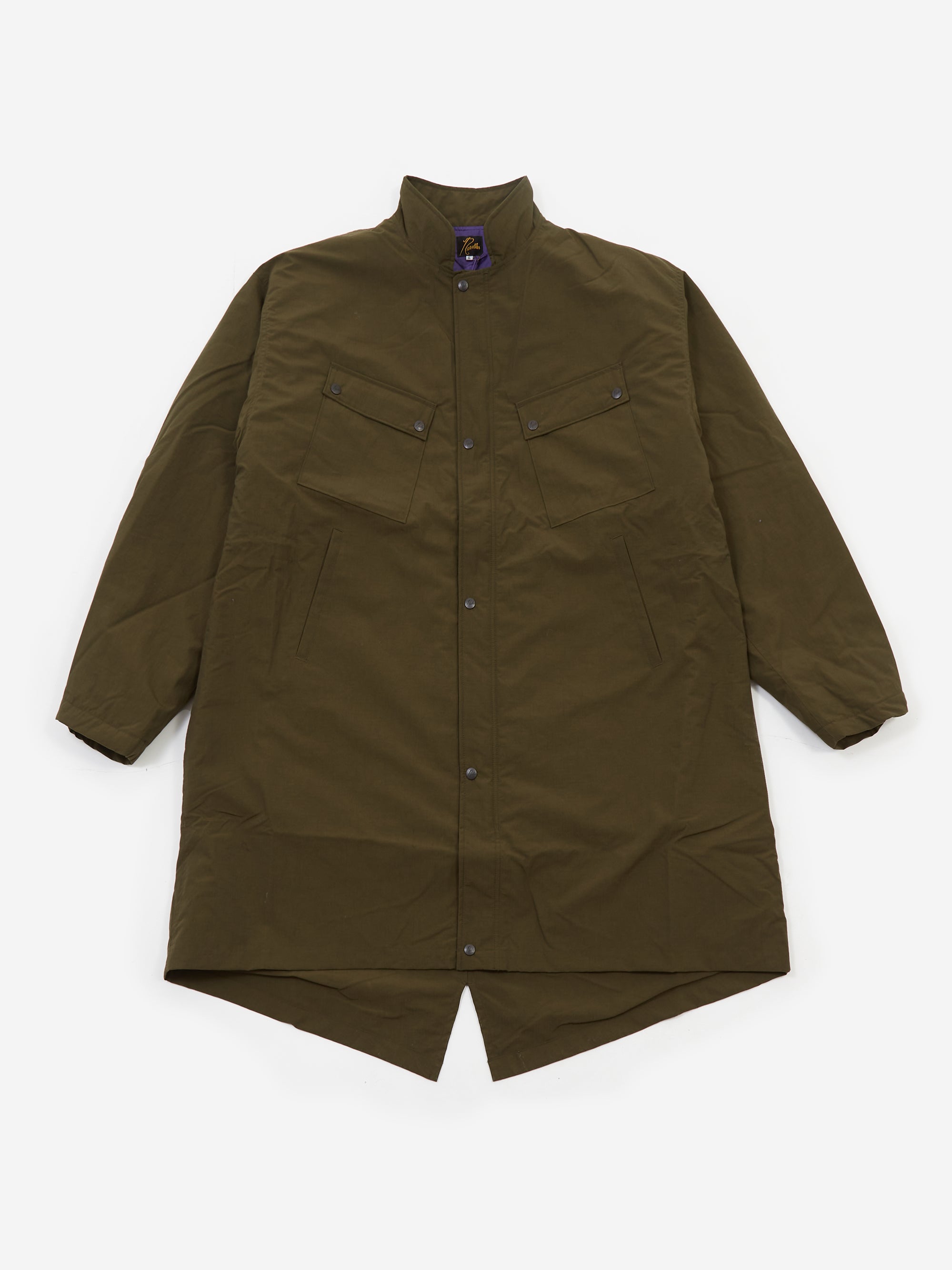 Needles C.P. Coat - Nylon Ripstop - Olive – Goodhood