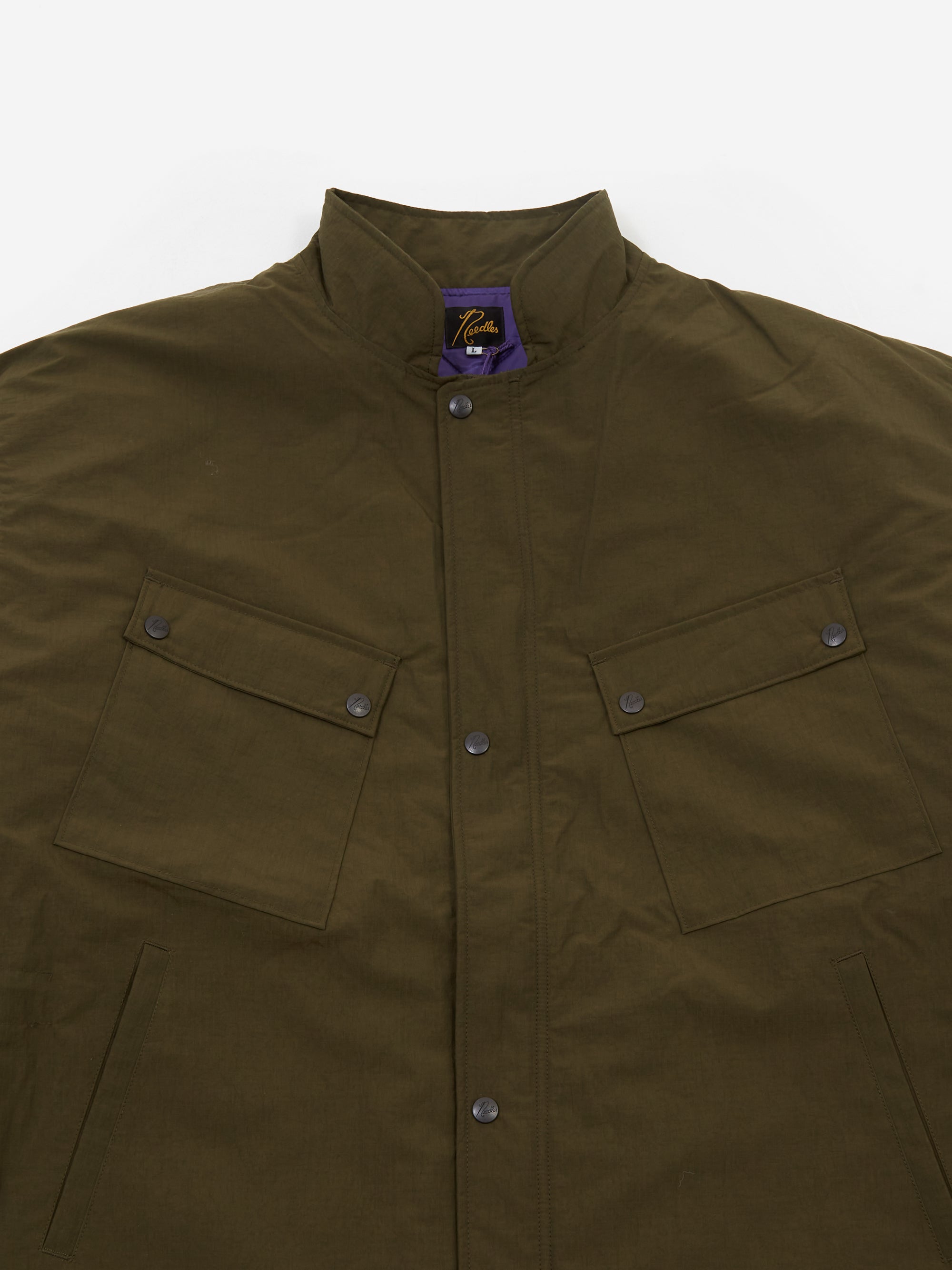 Needles C.P. Coat - Nylon Ripstop - Olive – Goodhood