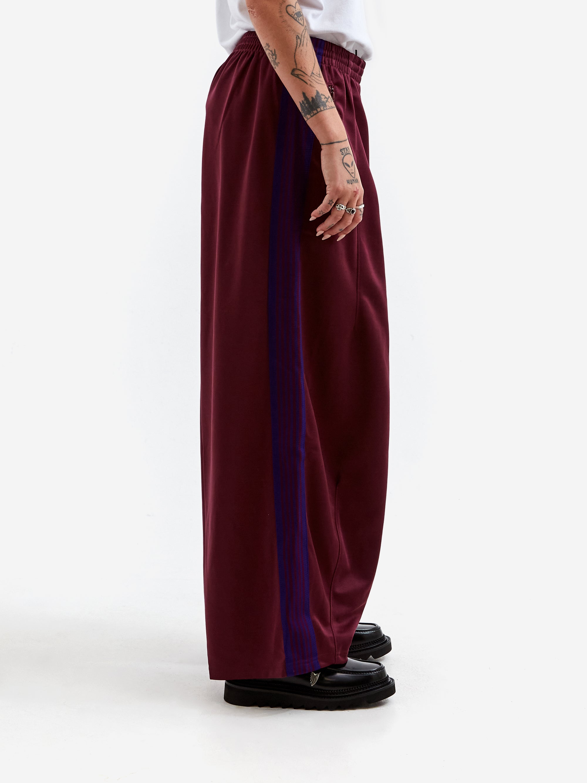 Needles H.D. Track Pant - Poly Smooth W - Wine