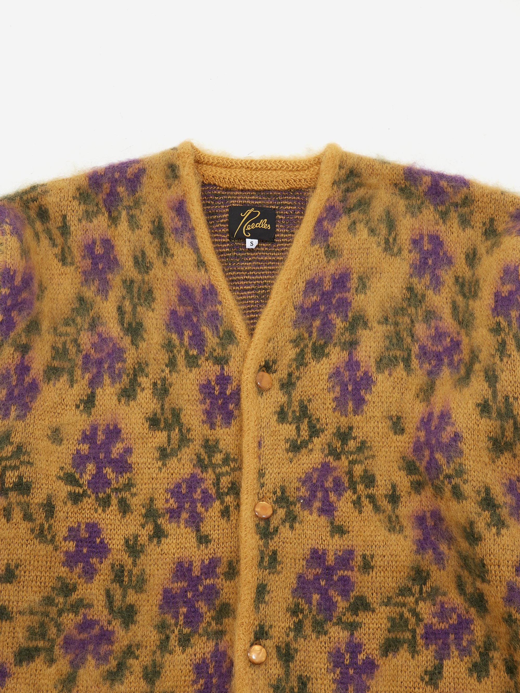 Needles Mohair Cardigan - Flower - Yellow