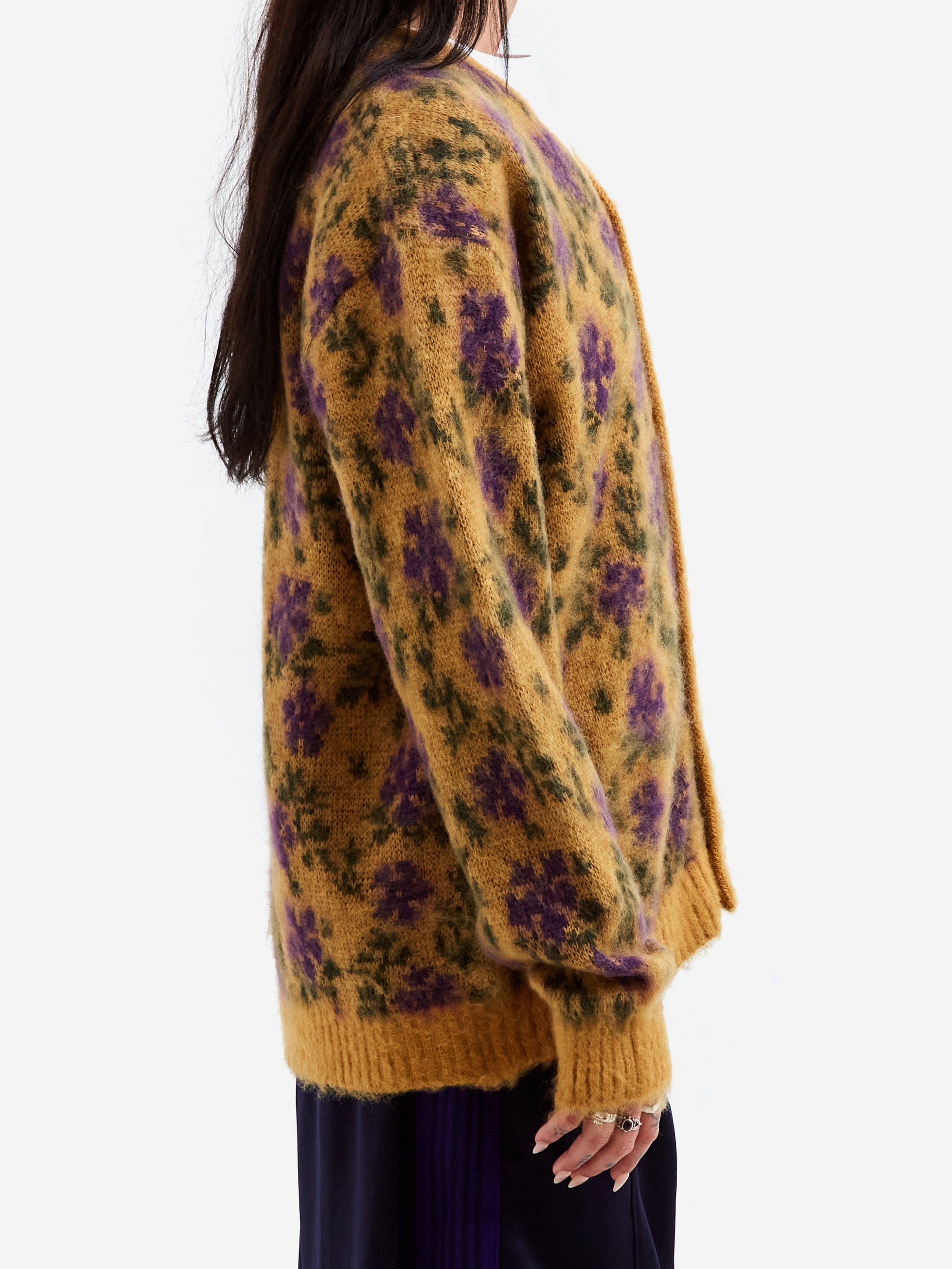 Needles Mohair Cardigan - Flower W - Yellow – Goodhood