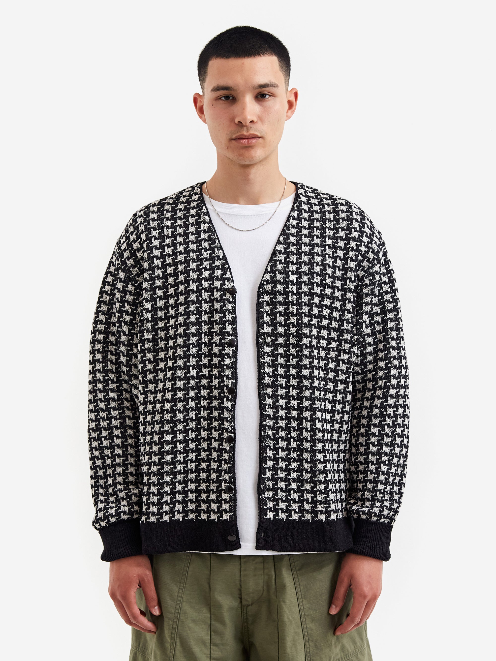 Needles 20aw V Neck Cardigan-Checkered | anlcoaching.com.br