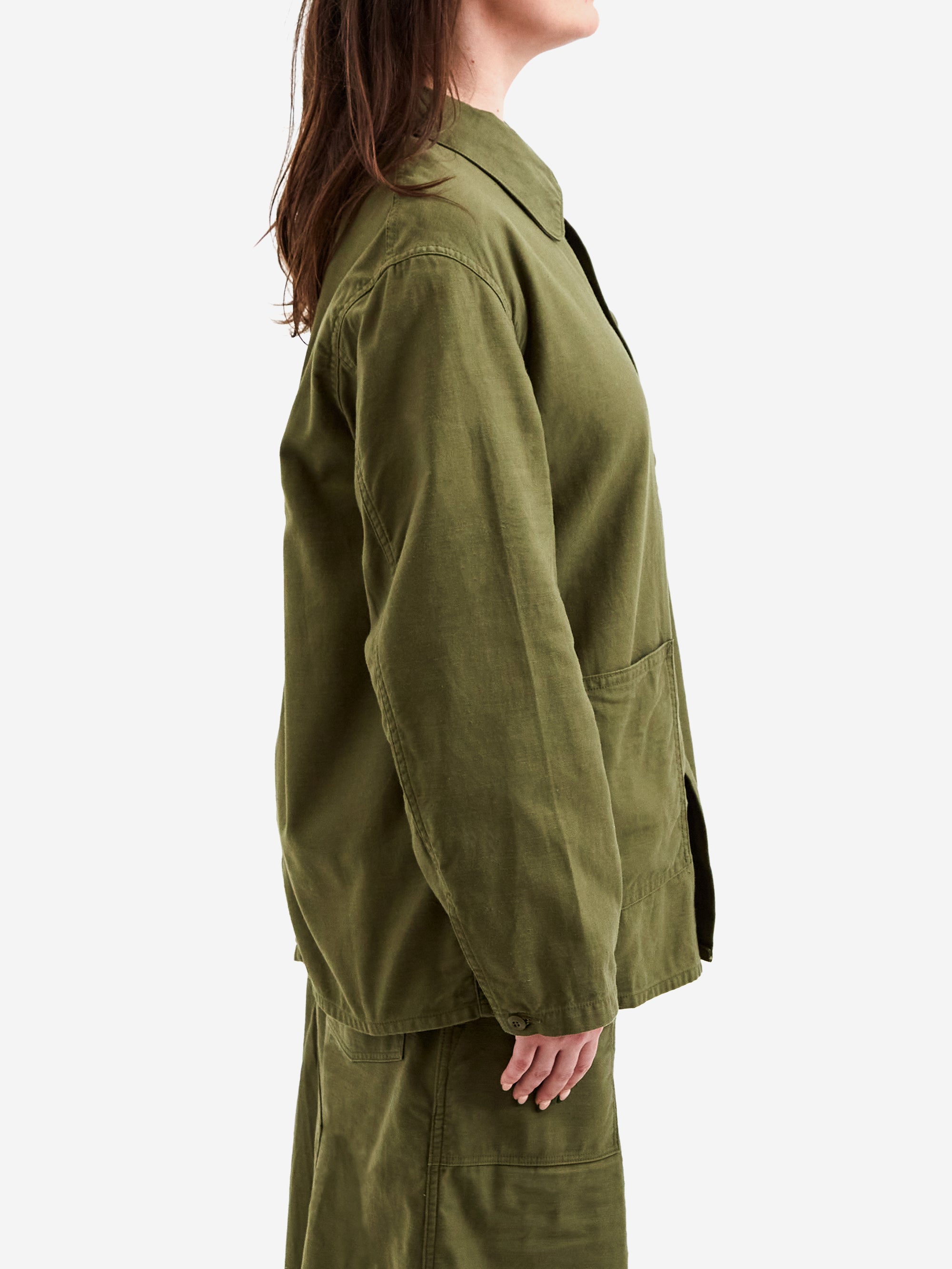 Needles D.N. Coverall - Back Sateen - Olive – Goodhood