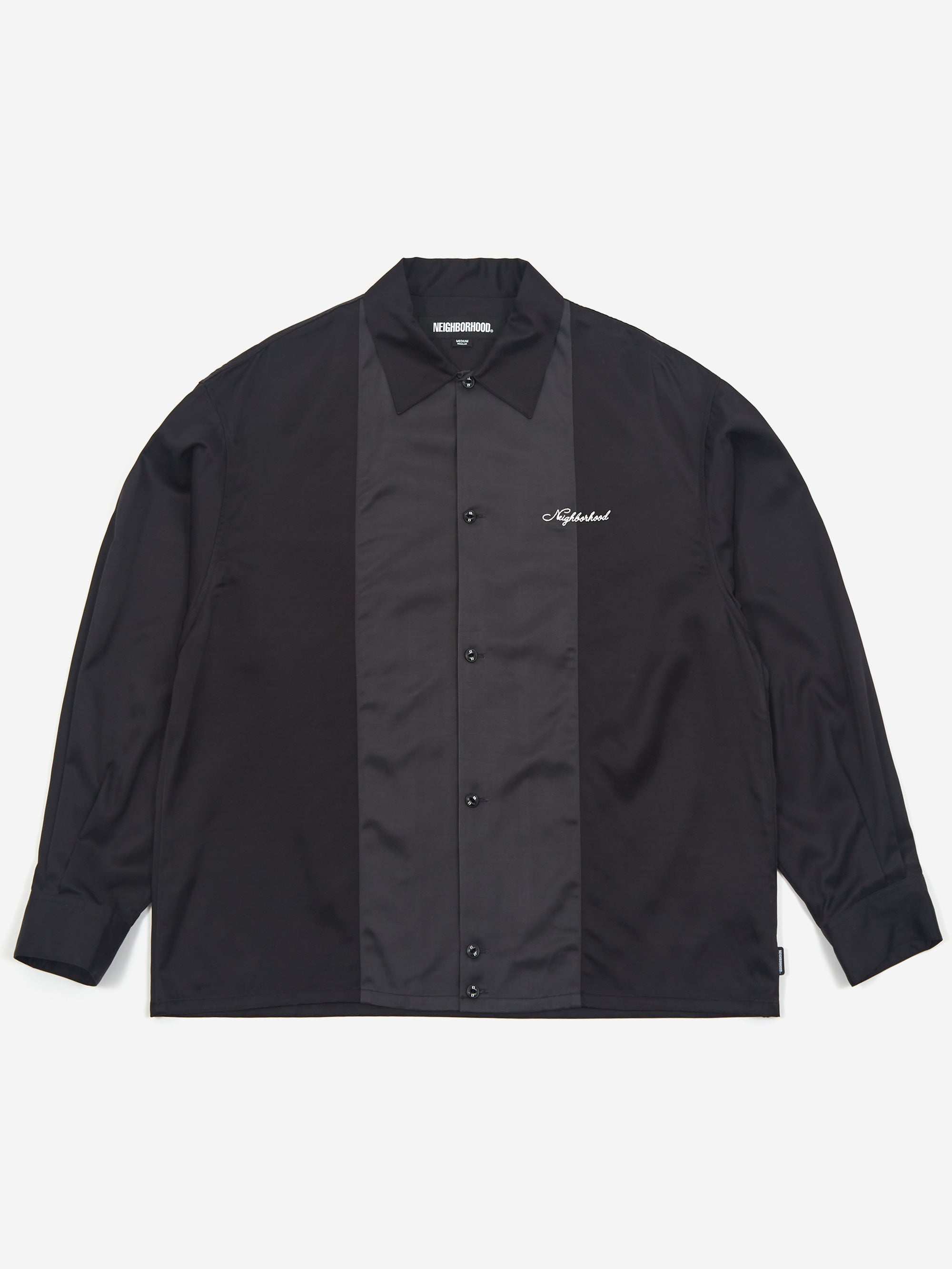 Neighborhood Bicolor Rayon Shirt LS - Black – Goodhood