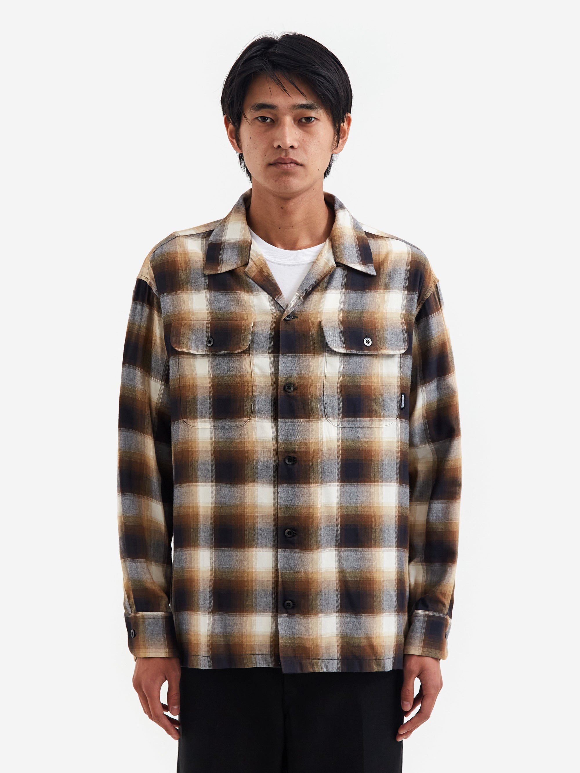 Neighborhood Blockombre Shirt LS - Brown – Goodhood