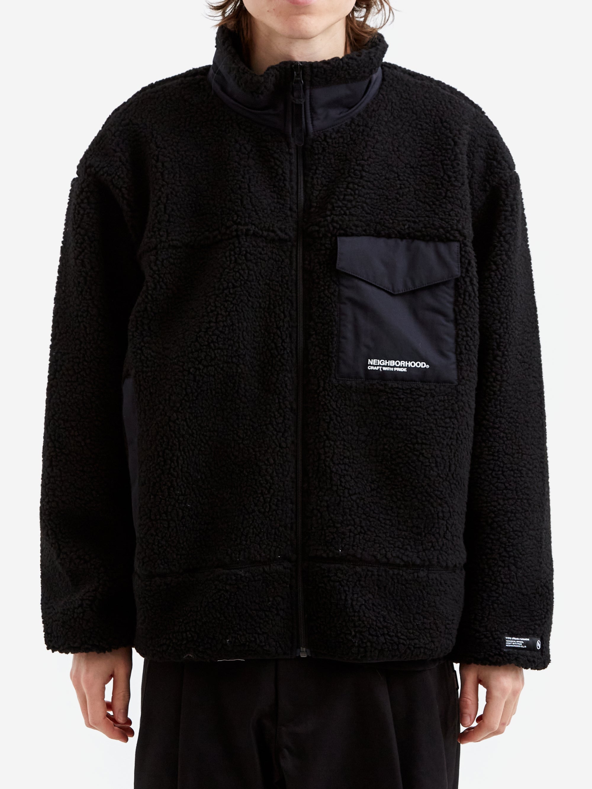 Neighborhood Boa Fleece Jacket - Black – Goodhood