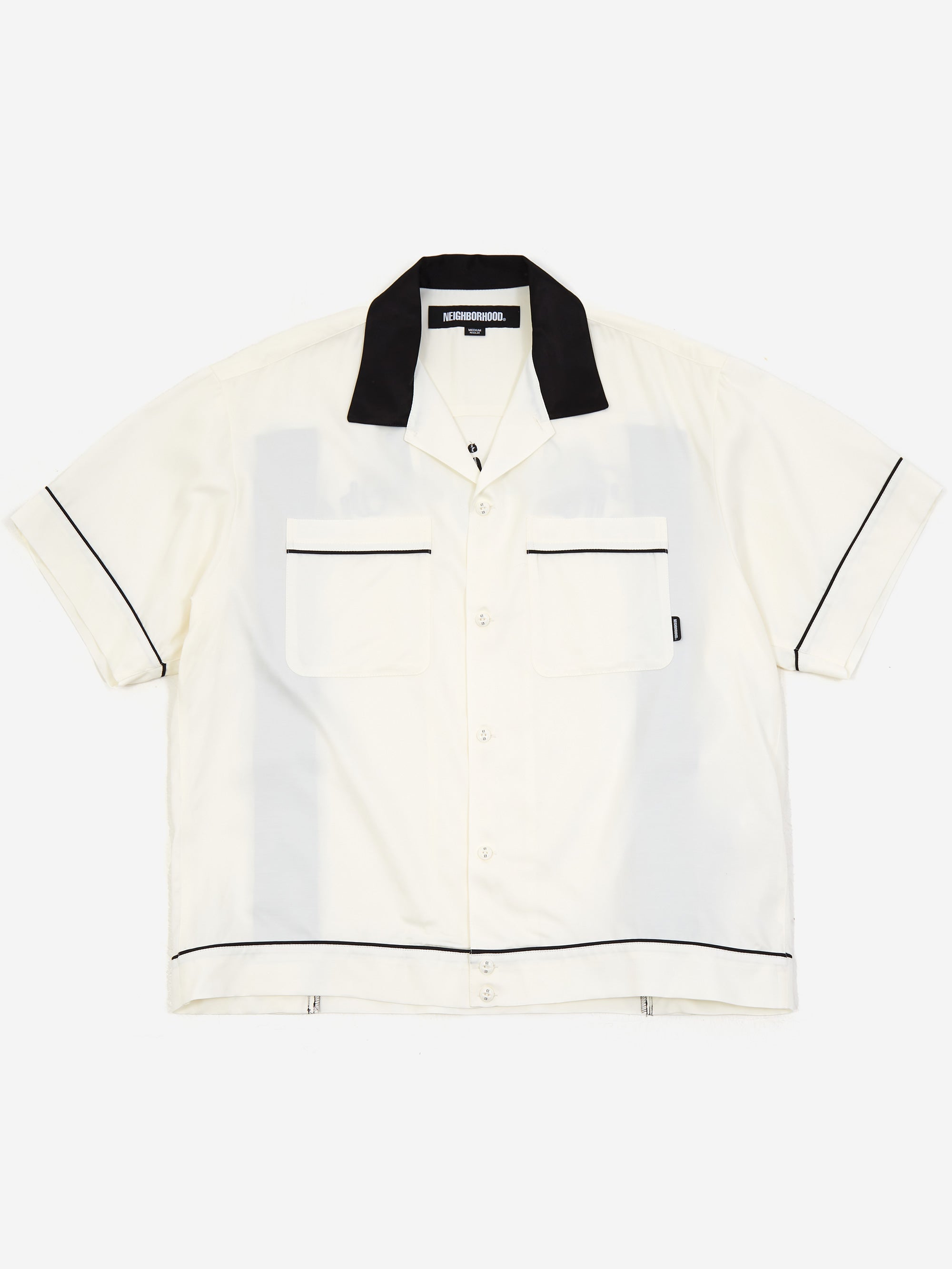 Neighborhood Bowling Shirt SS - White – Goodhood