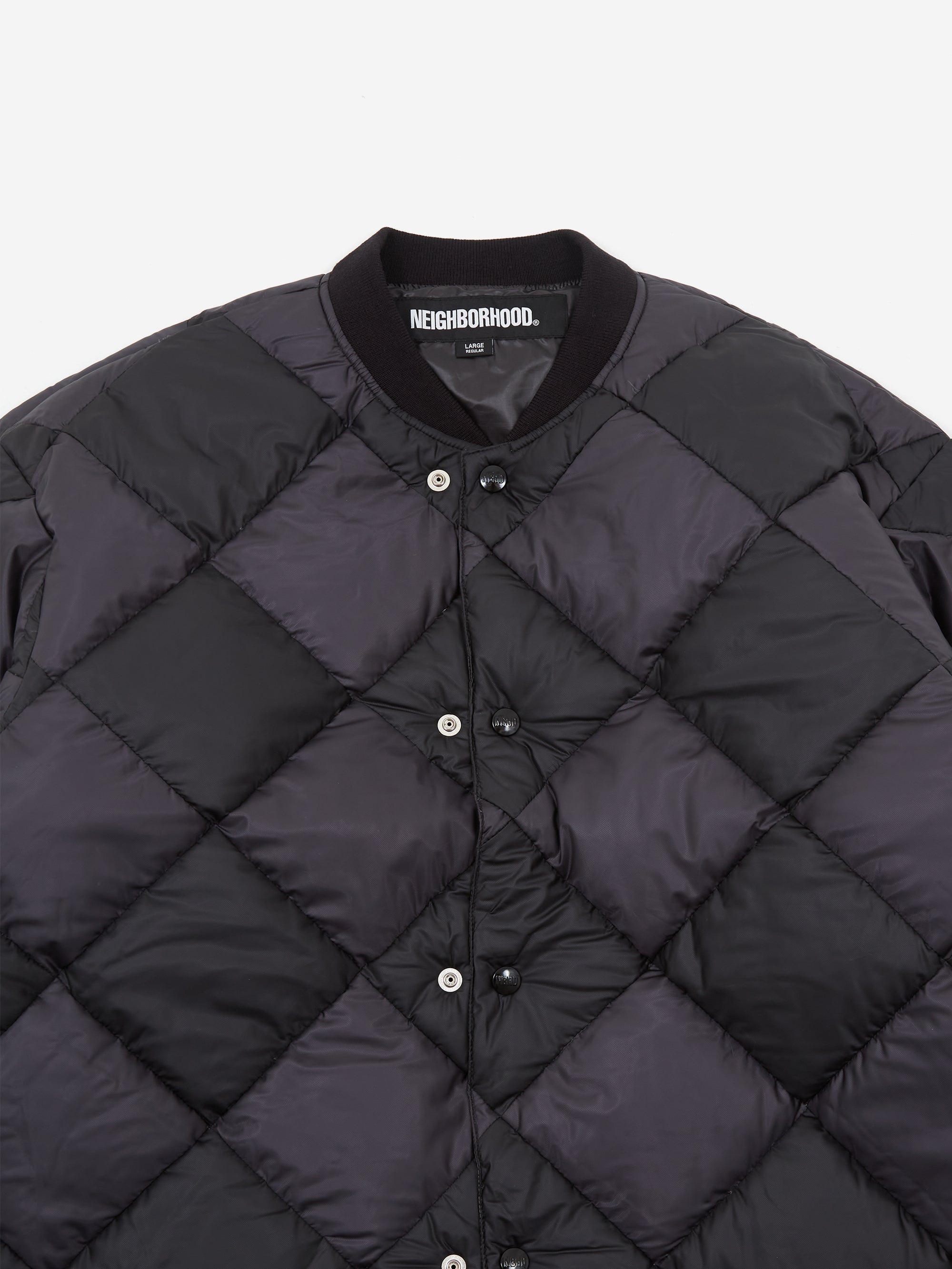 Neighborhood Checker Down Jacket - Black – Goodhood