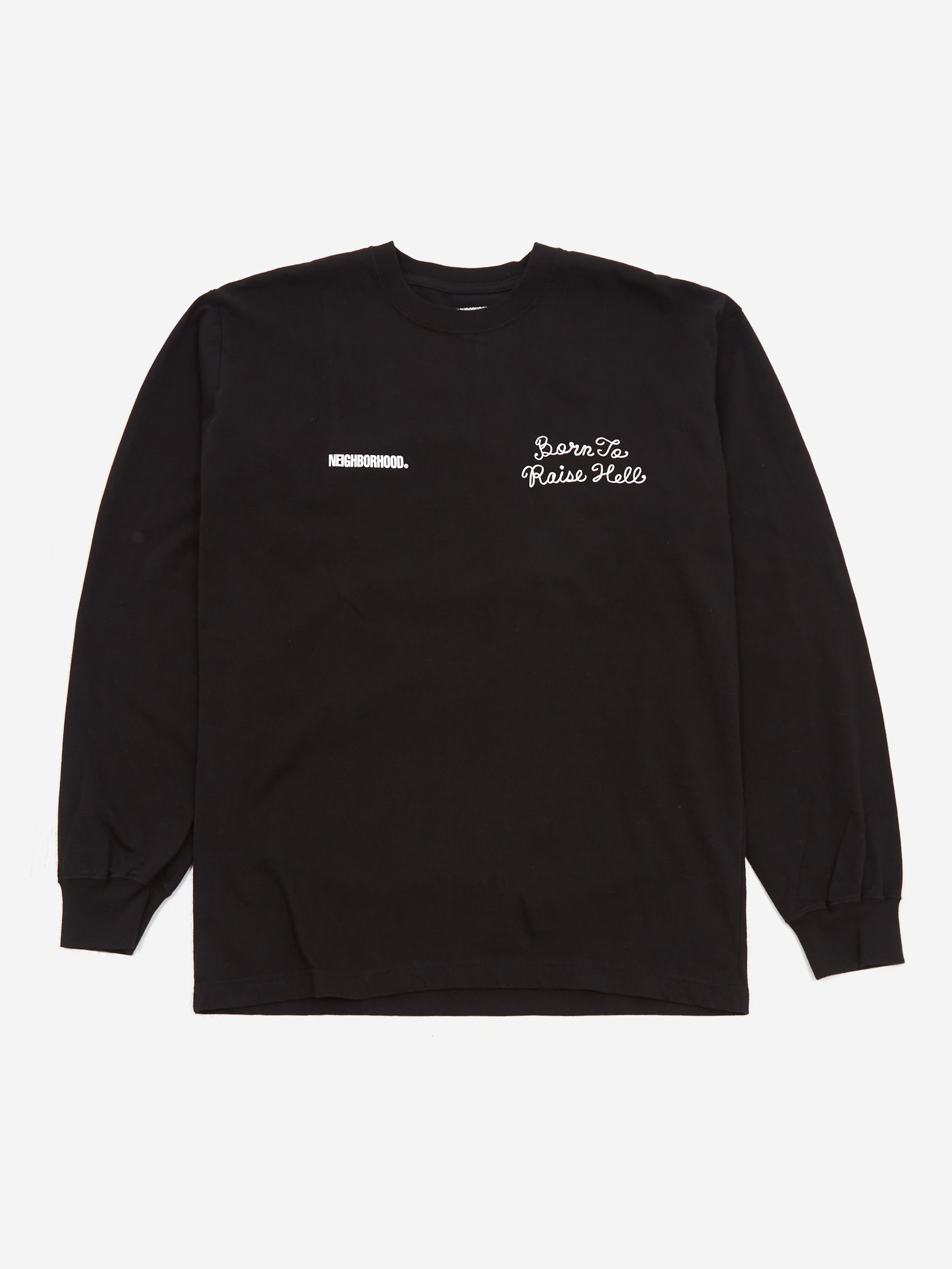 Neighborhood NH.9 Long Sleeve T-Shirt - Black – Goodhood
