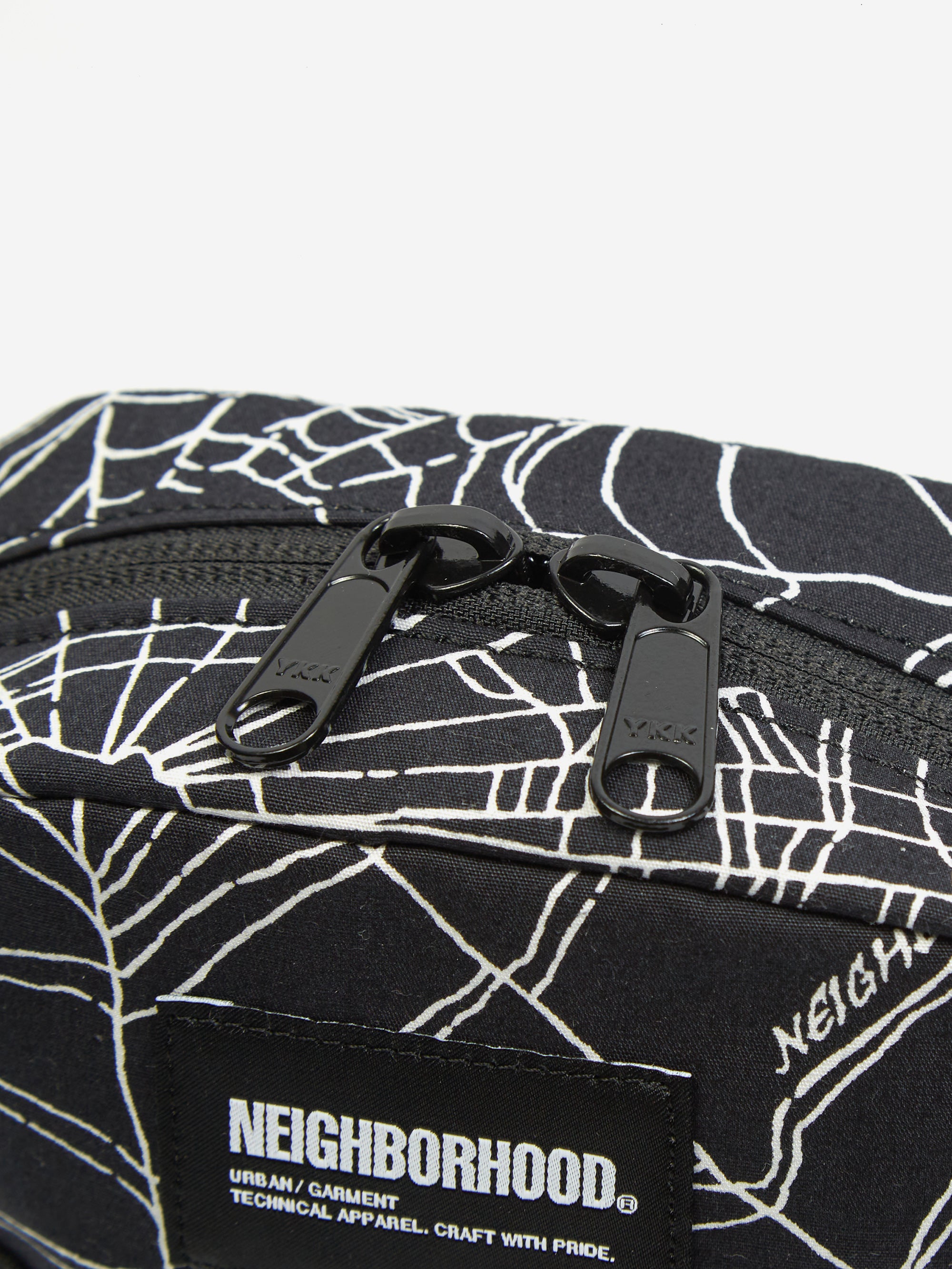 Neighborhood Spiderweb Shoulder Bag - Black