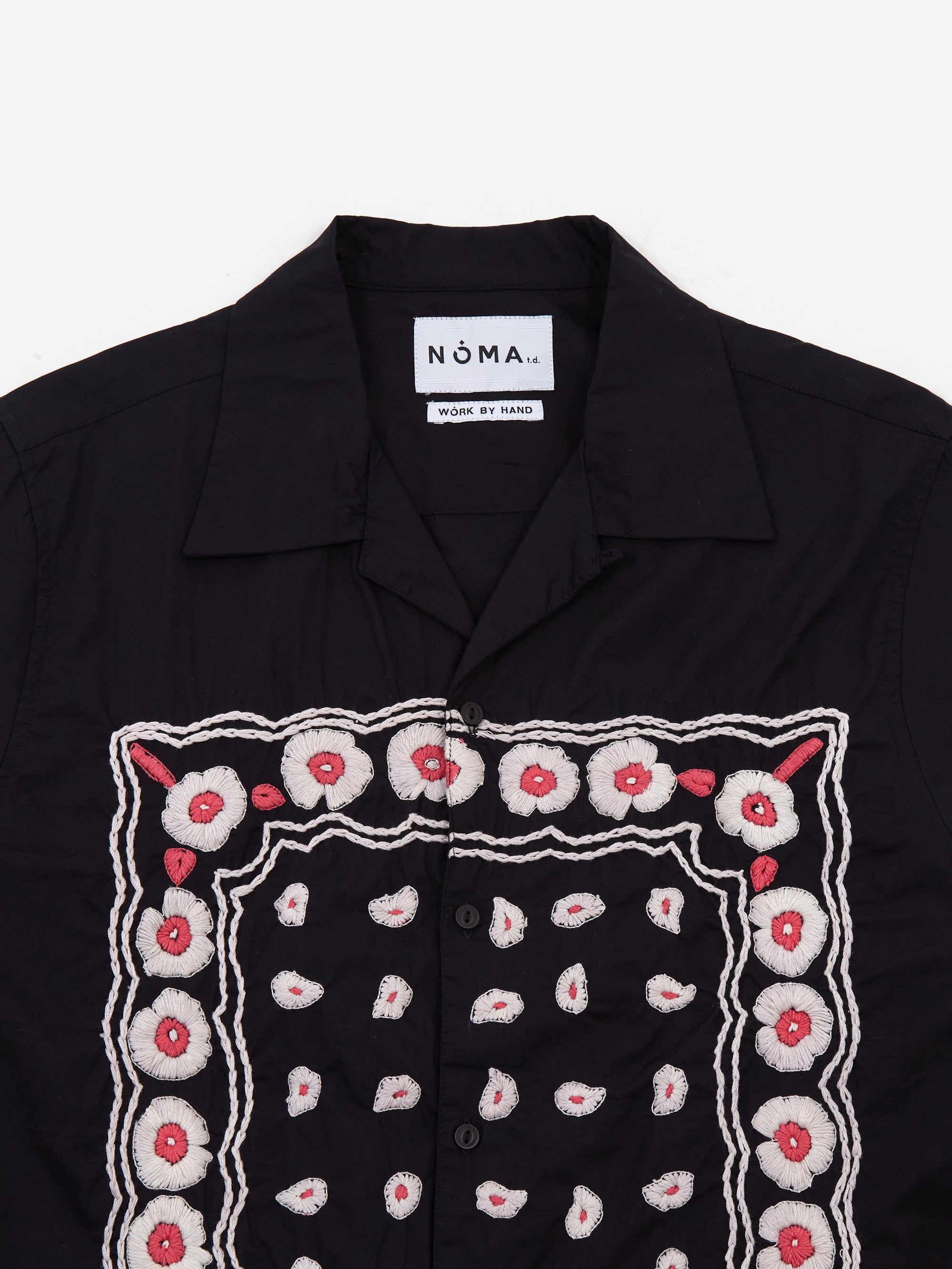 NOMA t.d. Bandana Hand Embroidery Shirt - Black – Goodhood