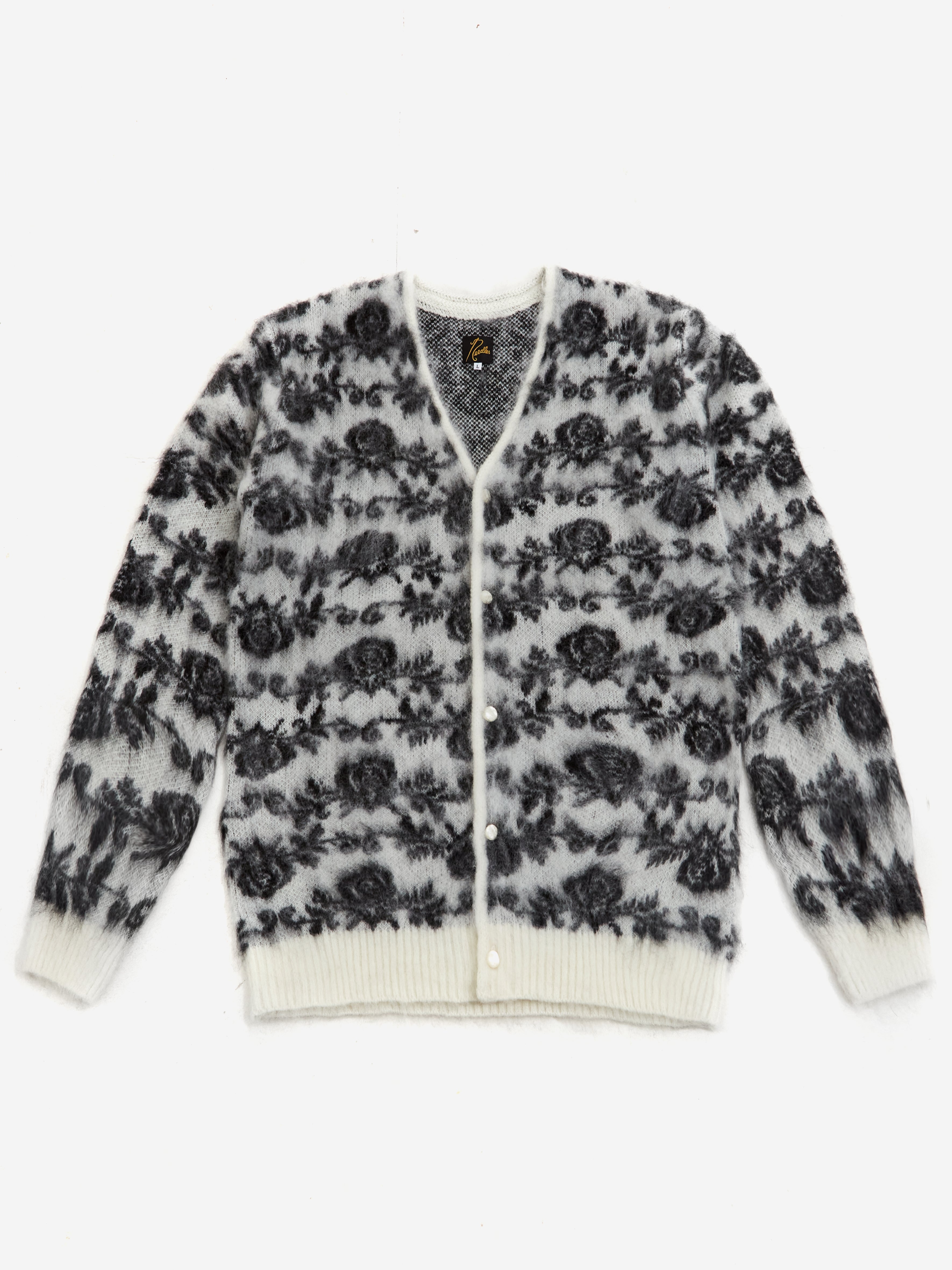 Needles Mohair Rose Cardigan - Ice White – Goodhood