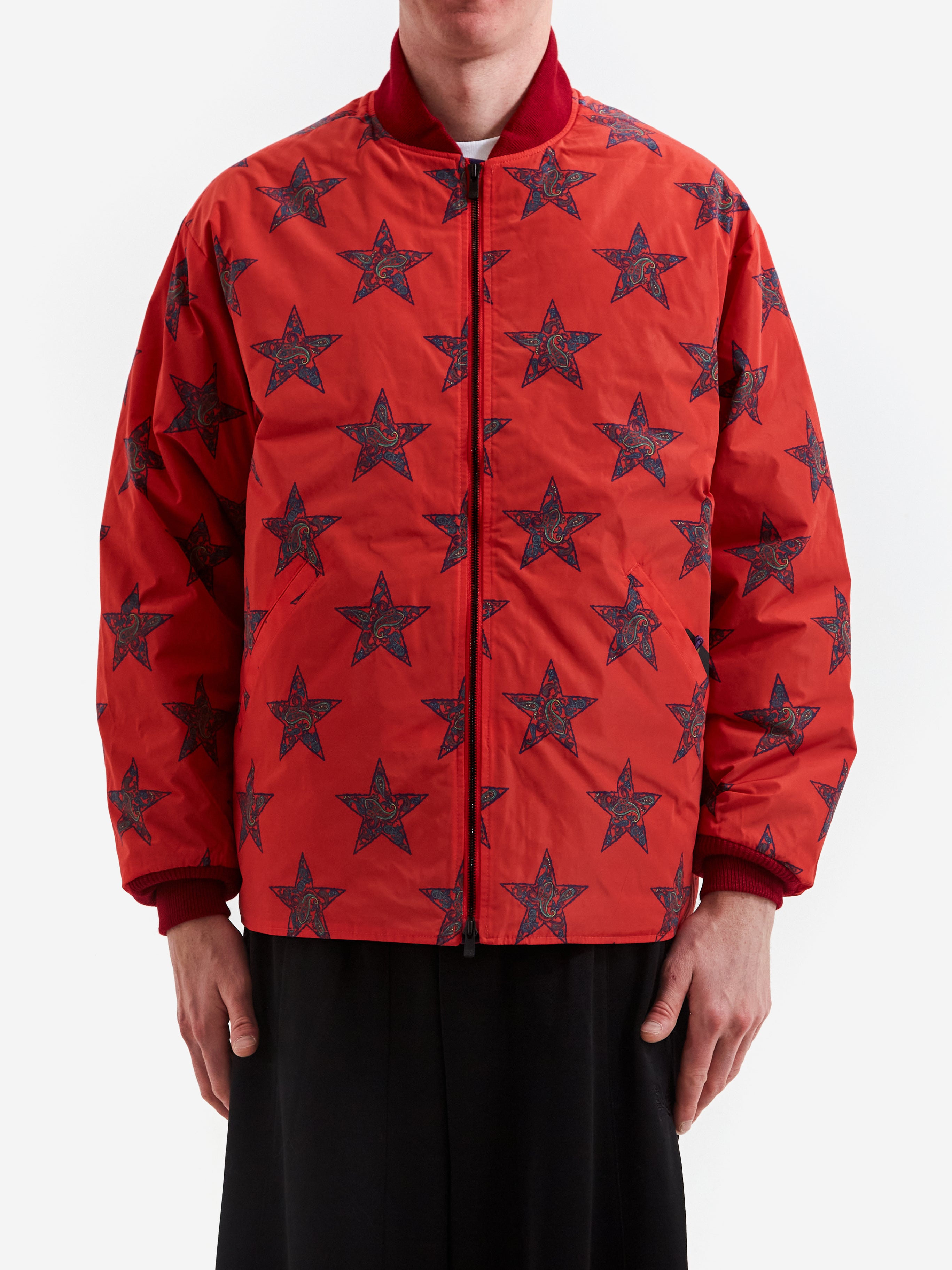 Red star ruffle jacket